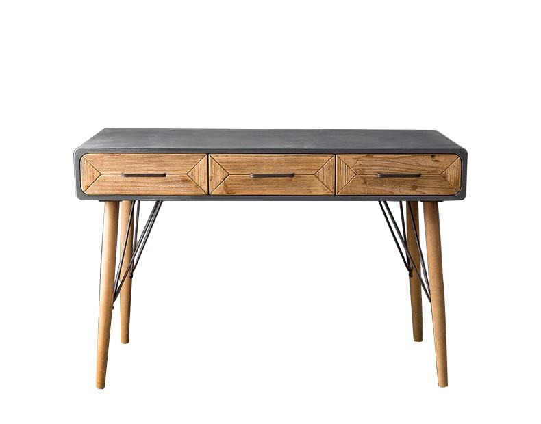 Mod 3 Drawer Console Accent Table