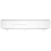 Crisp High Gloss White Lacquer Media TV Stand