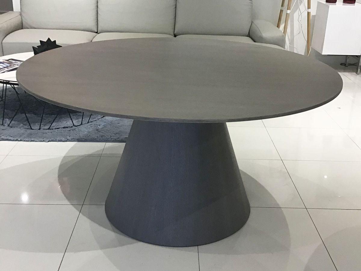 59 X 59 X 30 Grey Veneer Dining Table