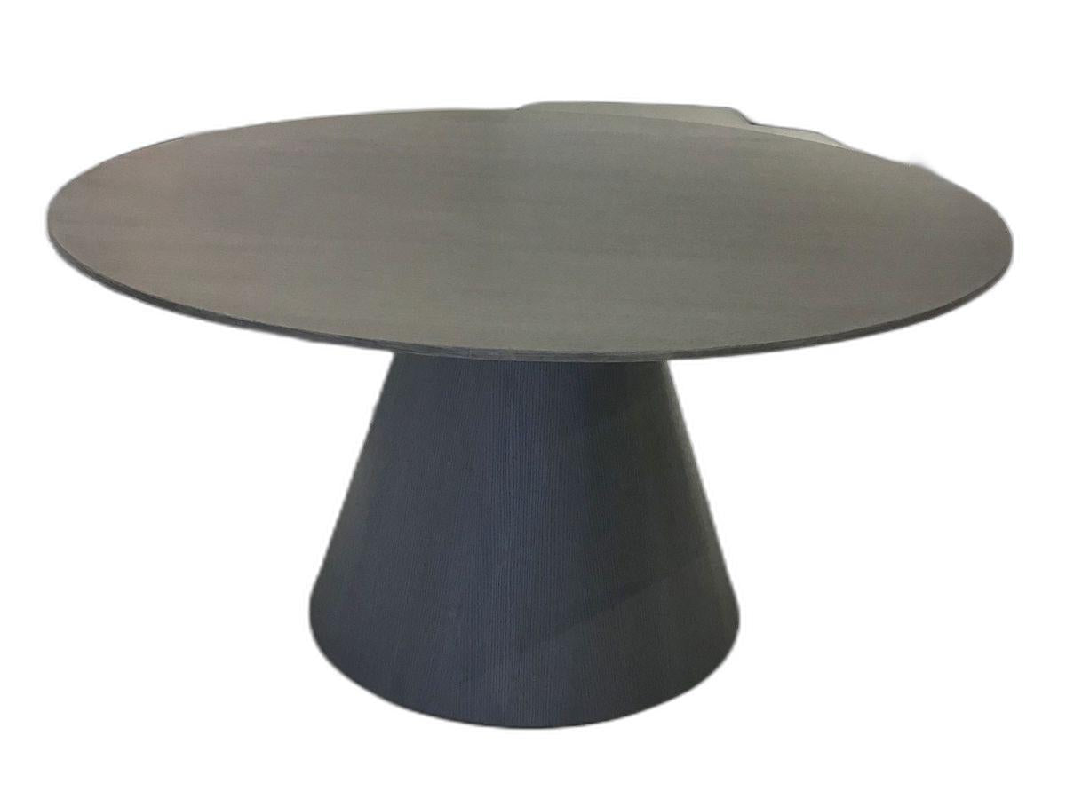 59 X 59 X 30 Grey Veneer Dining Table