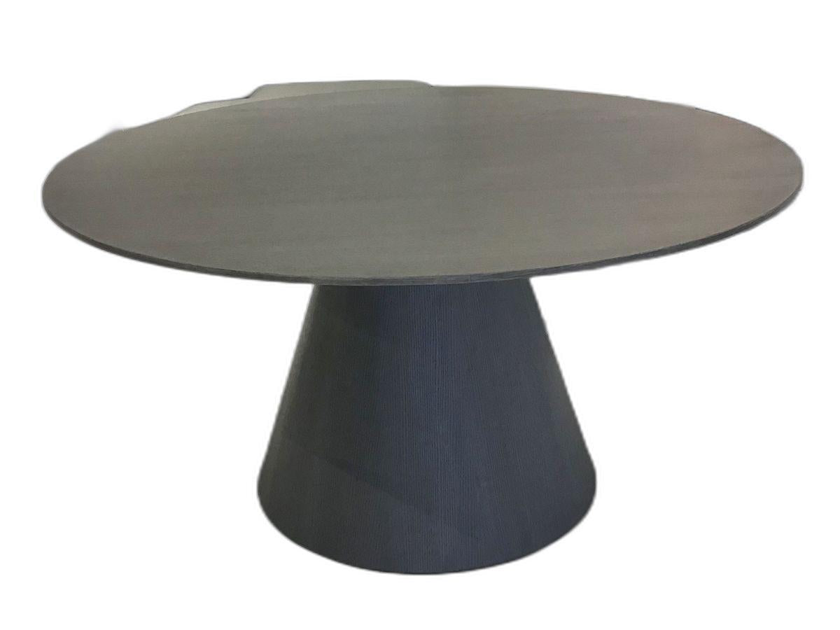 59 X 59 X 30 Grey Veneer Dining Table