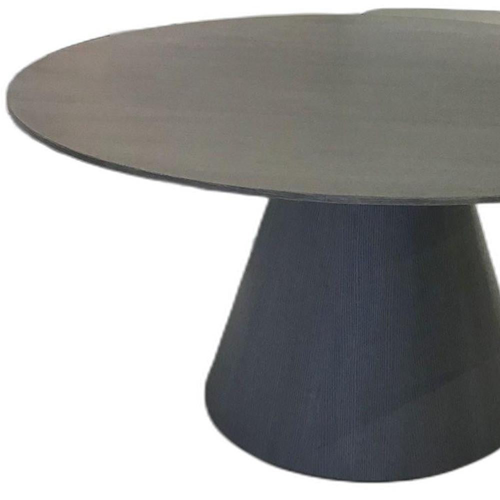 59 X 59 X 30 Grey Veneer Dining Table