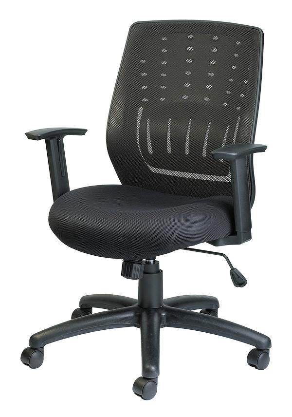 Black Mesh  Fabric Office Rolling Desk Chair