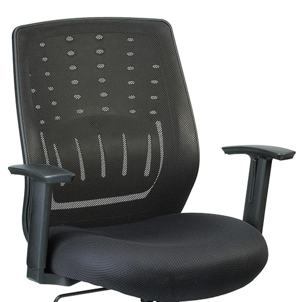 Black Mesh  Fabric Office Rolling Desk Chair