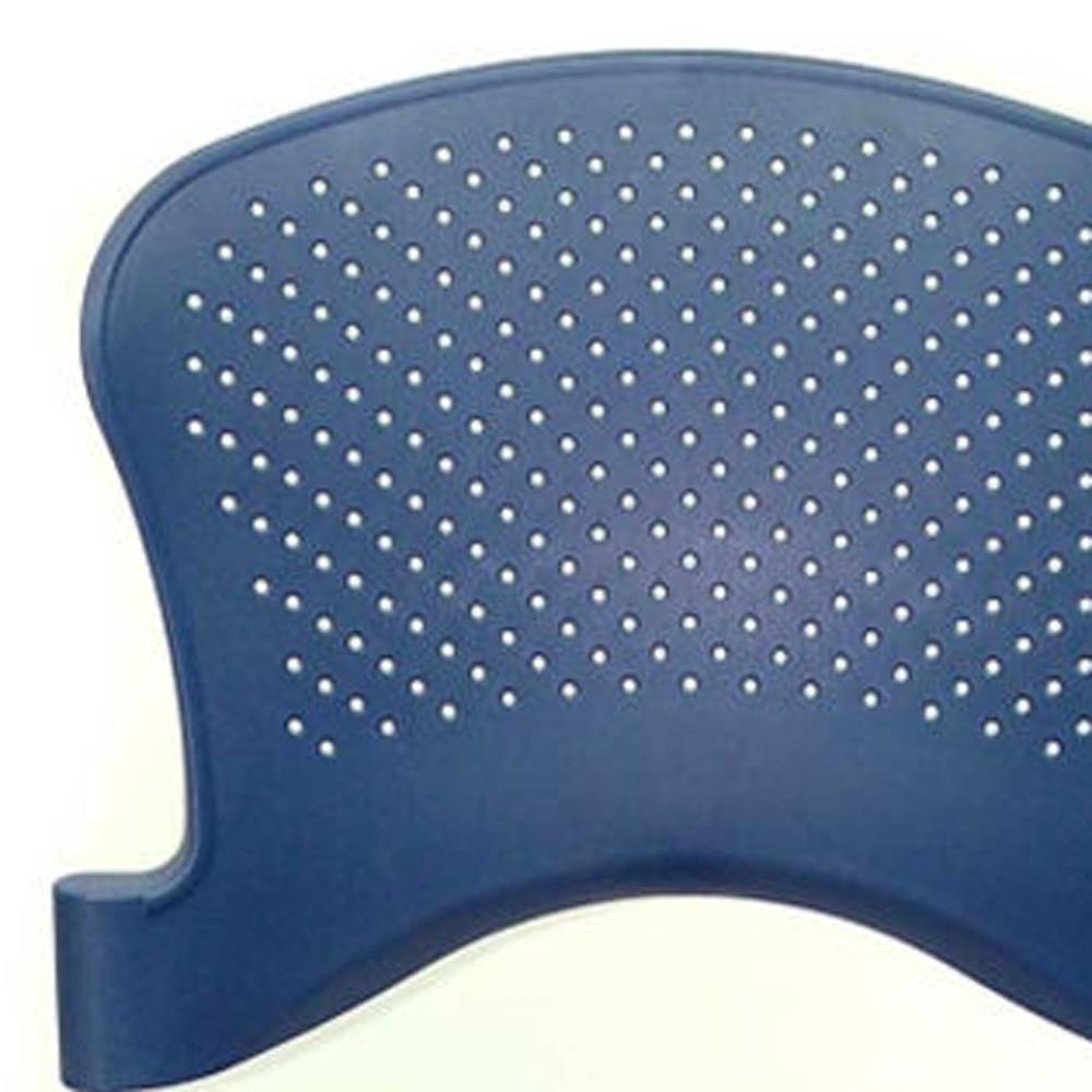 Set of 4 Navy Professional Grade Plastic Chairs