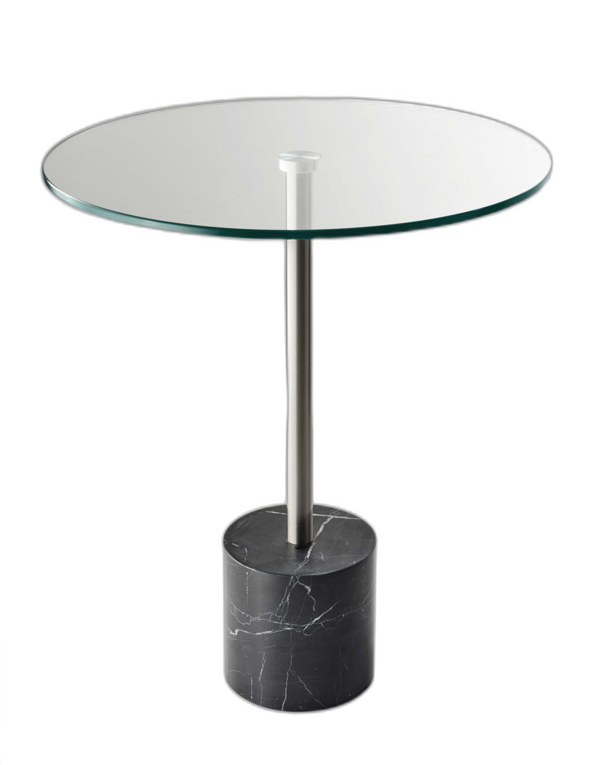 Brushed Steel End Table