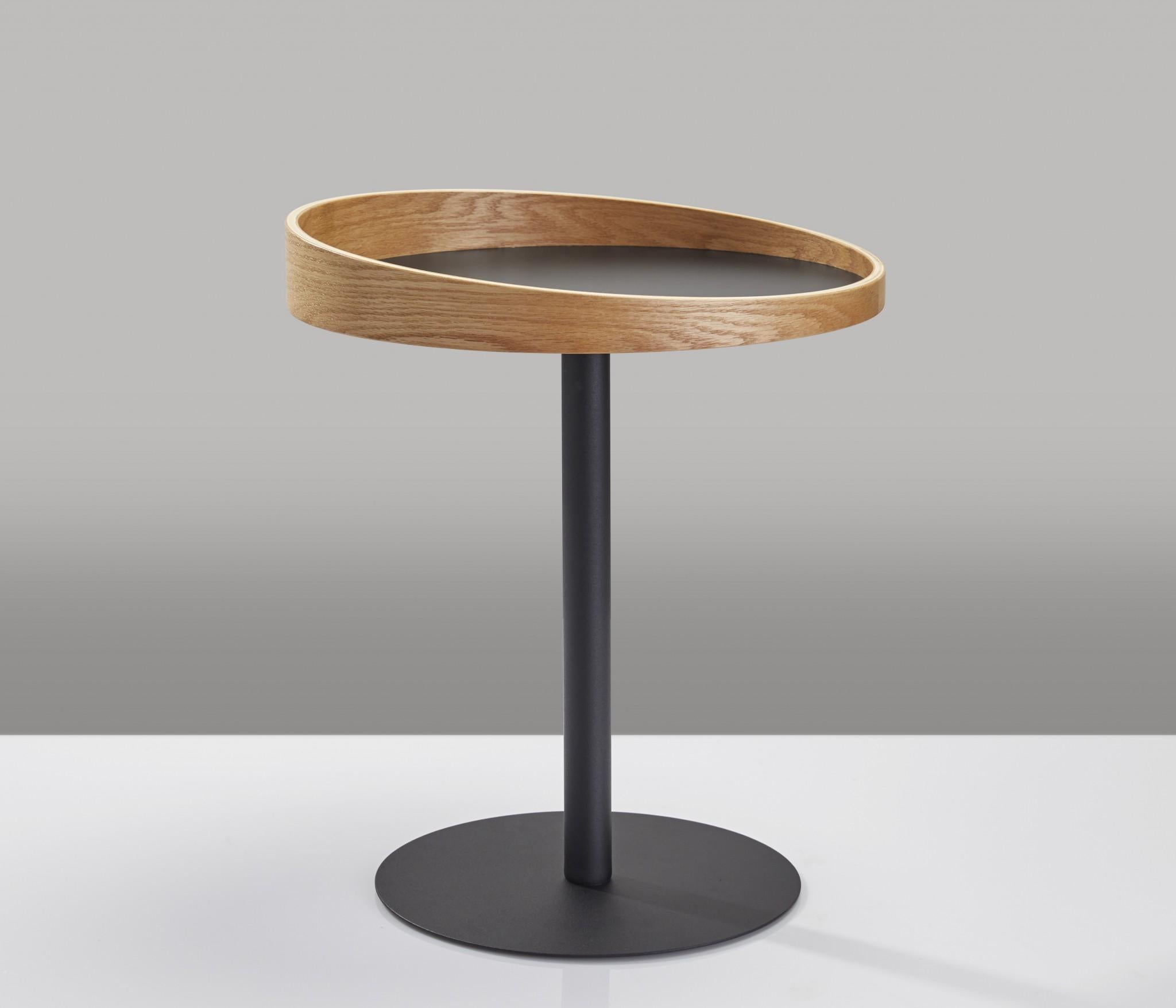 Black Mod Wood End or Side Table