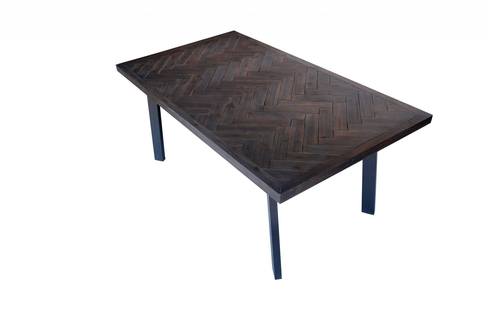 Brown Acacia Dining Table