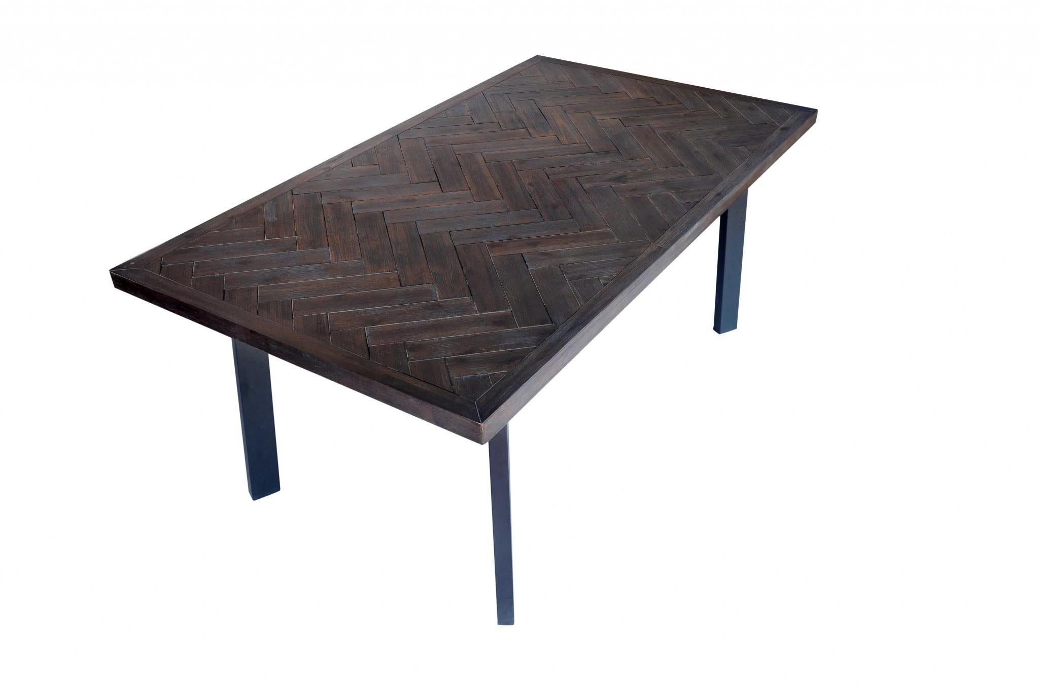 Brown Acacia Dining Table