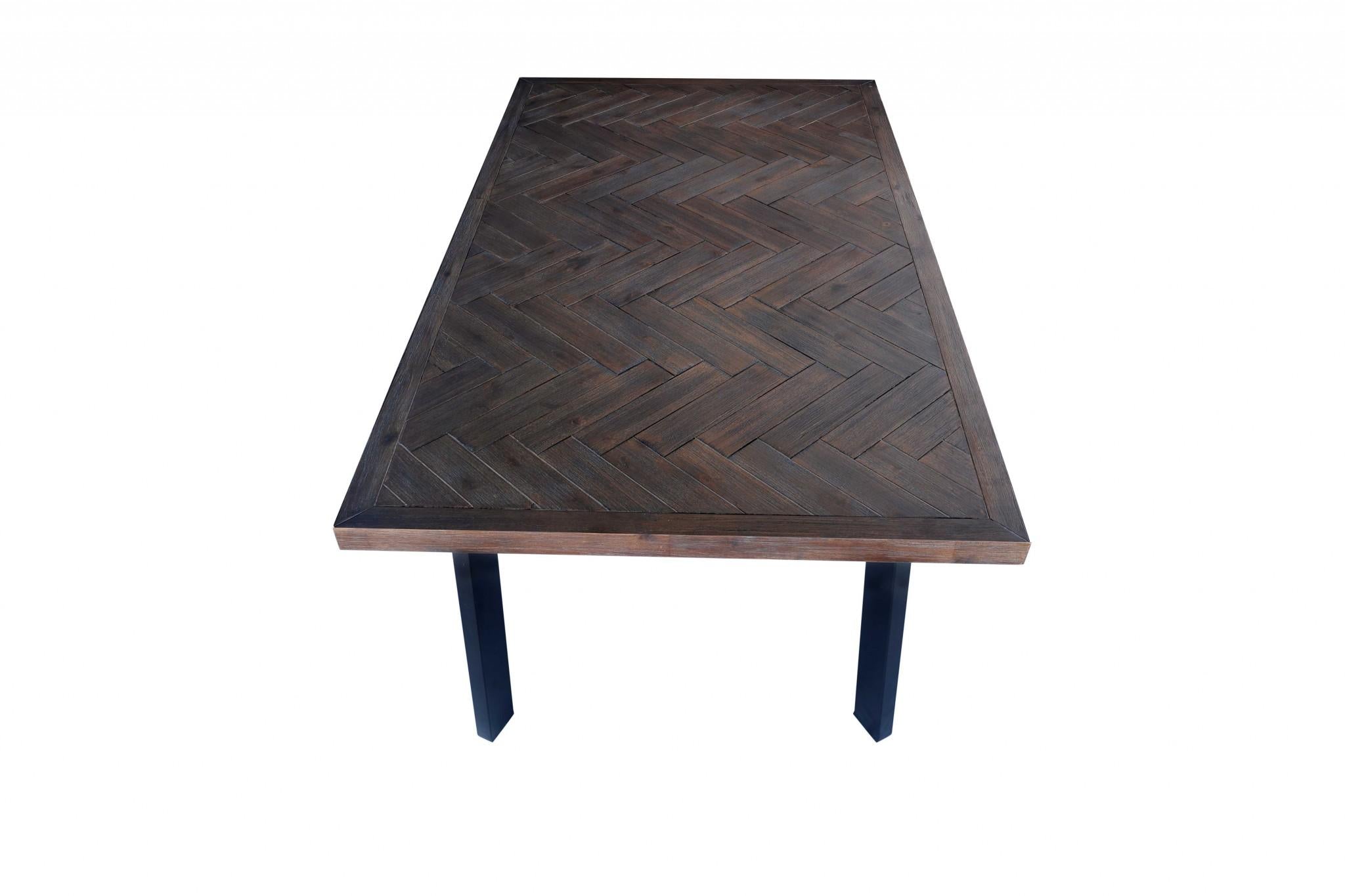 Brown Acacia Dining Table