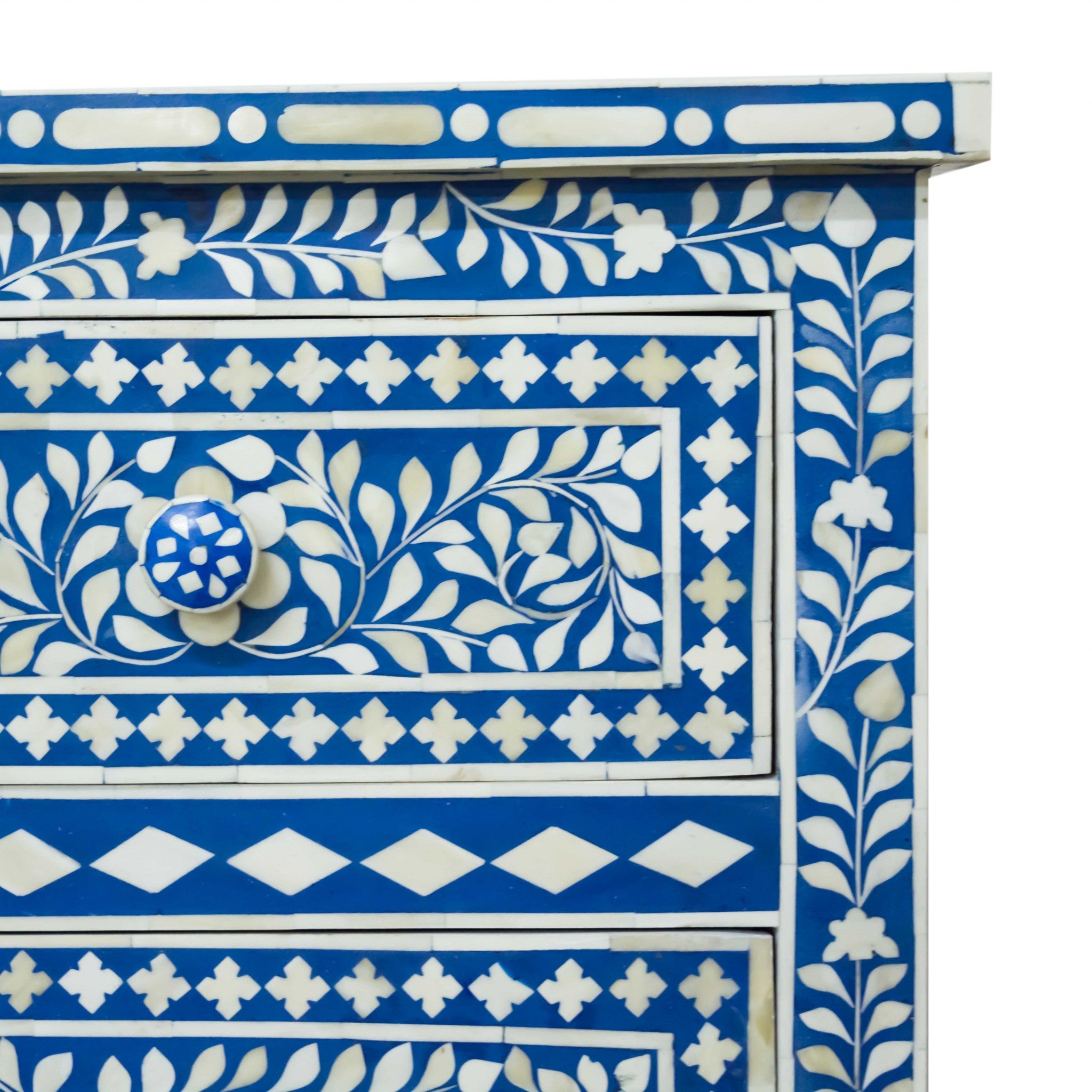 Moroccan Blue and White Bone Buffet or Dresser Default Title