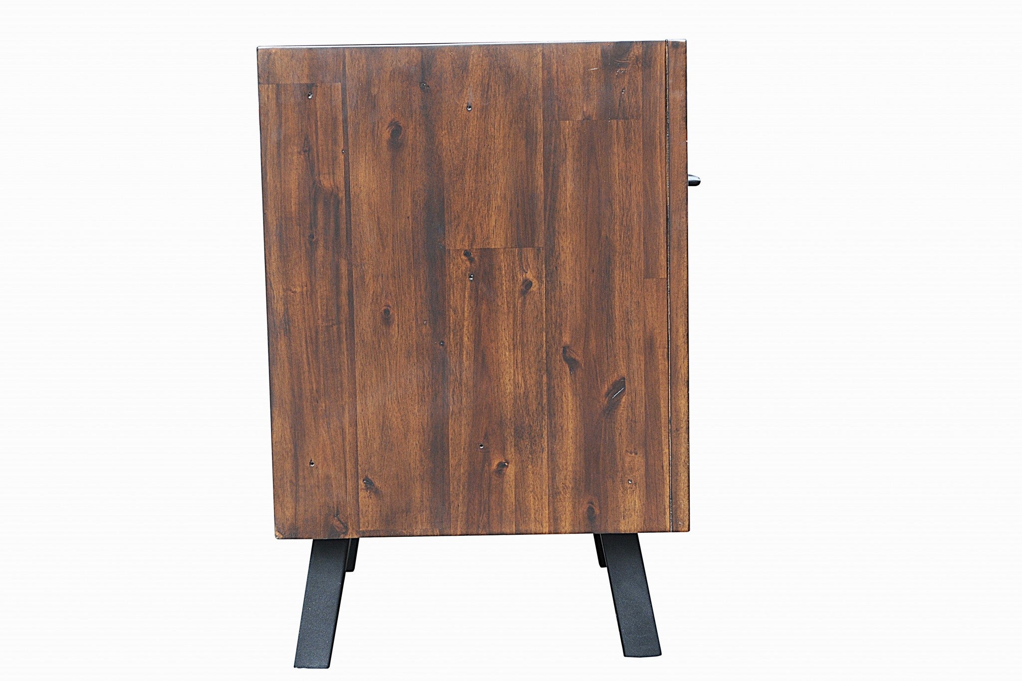 Natural Blackened Acacia Wood Nightstand