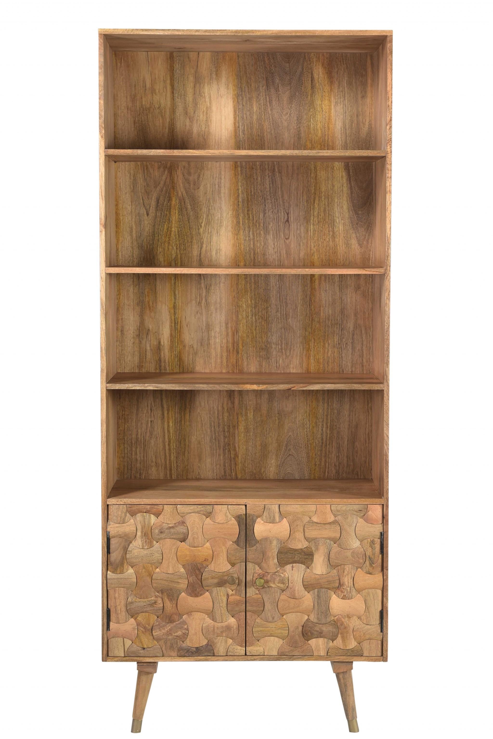 Honey Wood Small Bookshelf
