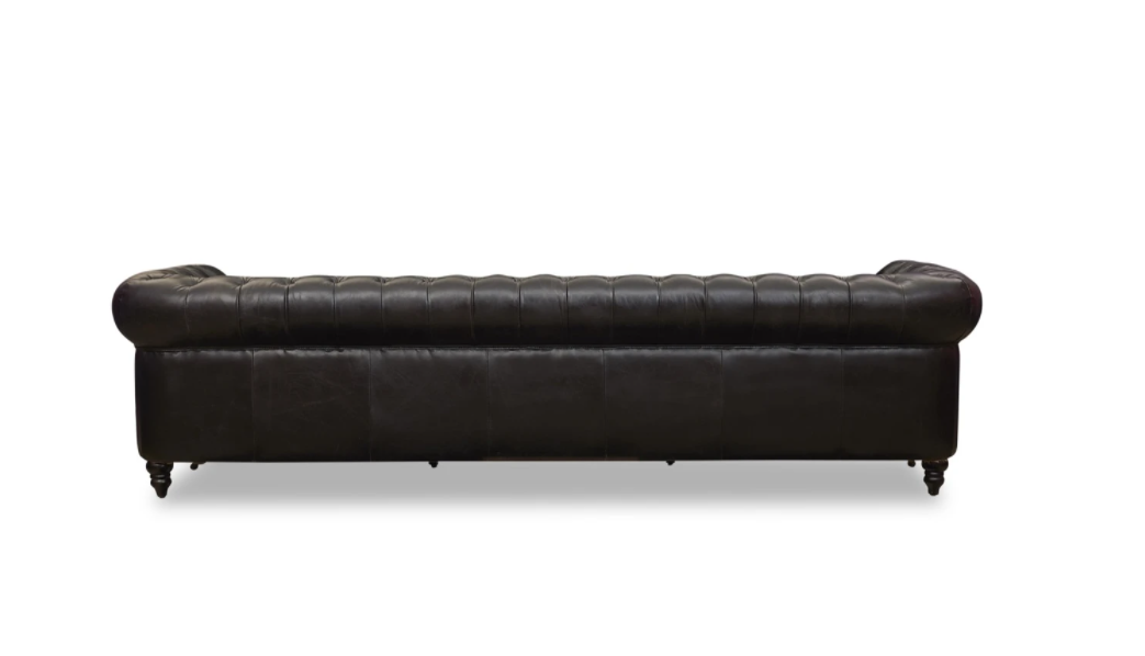 Black Classic Sofa 4 Places