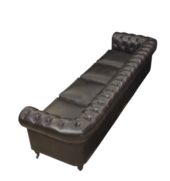 Black Classic Sofa 4 Places