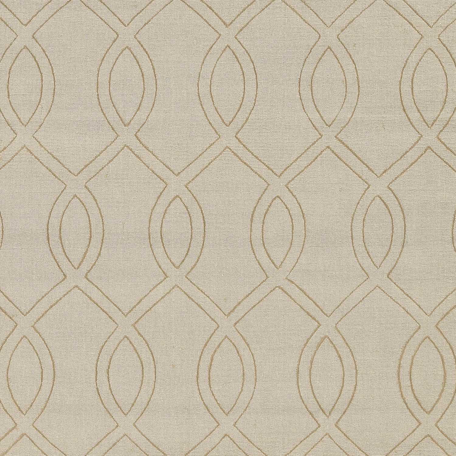 9' x 12' Beige Polyester Rug