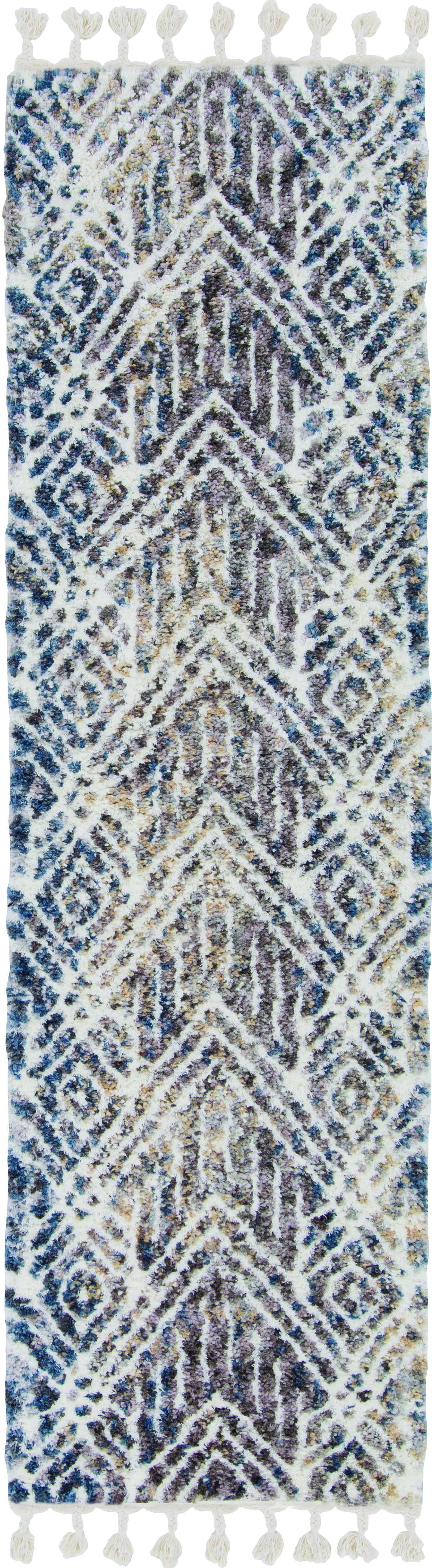 5'x8' Grey Ivory Machine Woven Space Dyed Geometric Indoor Area Rug Default Title