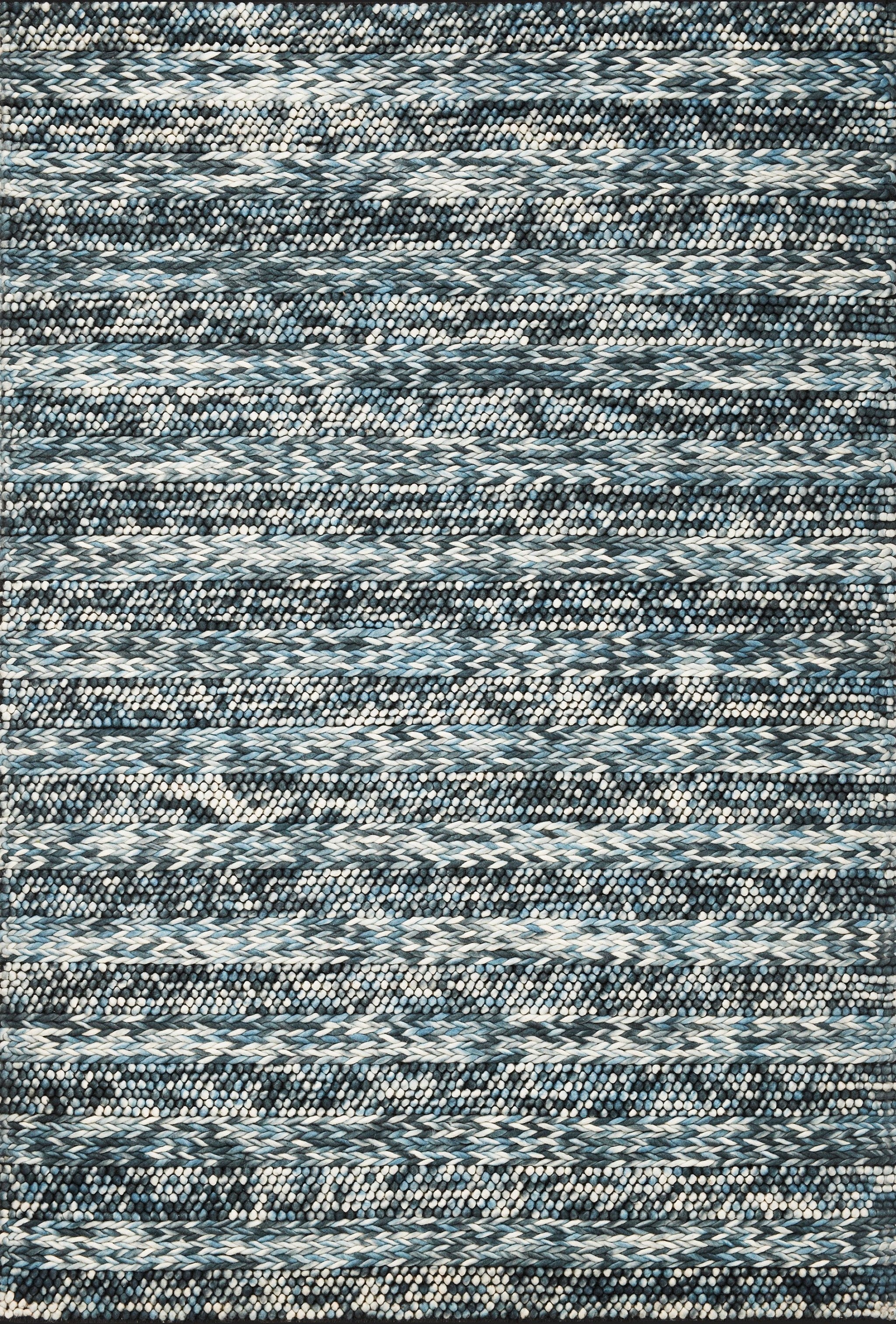 39 X 63 Blue Wool Rug Default Title