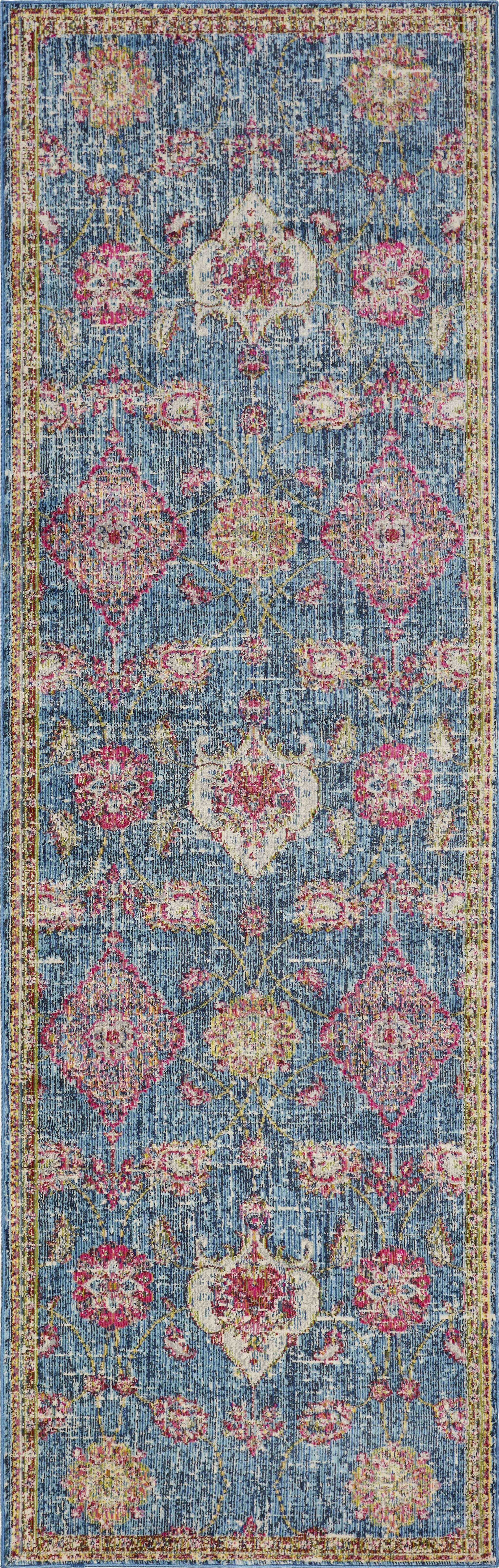 94 X 134 Blue Polypropylene Rug