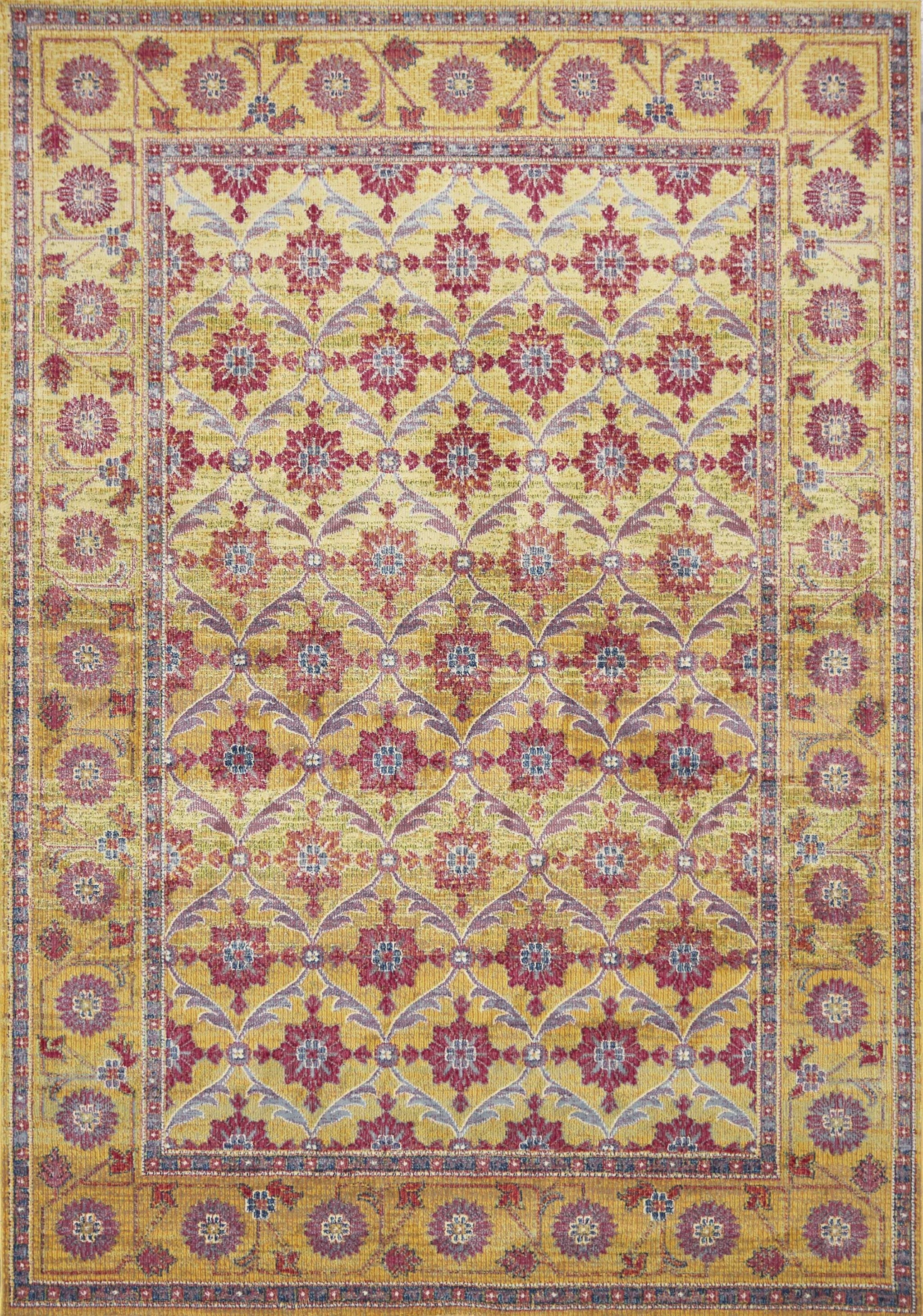 118 X 158 Gold Polypropylene Rug