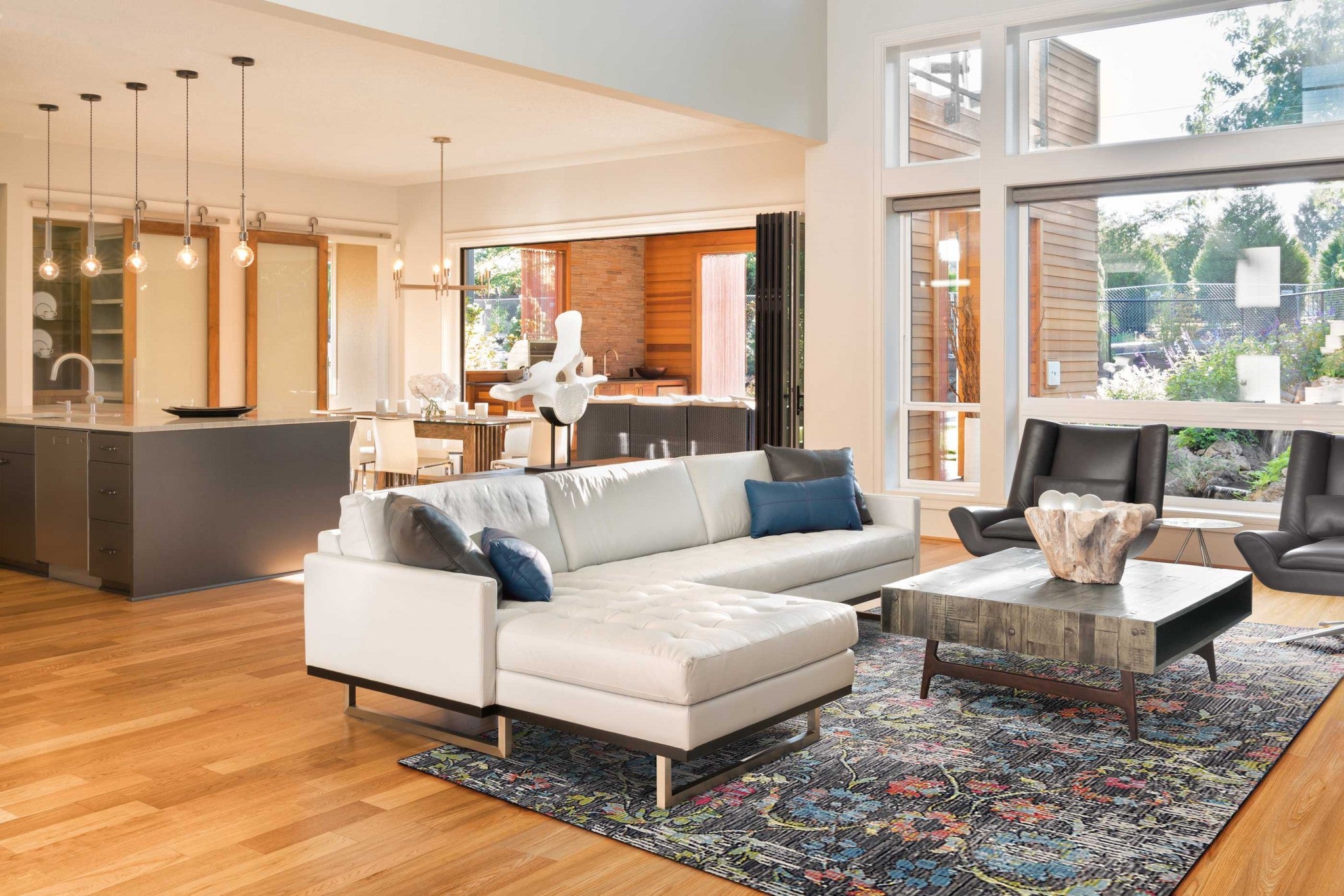 39" X 59" Charcoal Polypropylene Rug Default Title