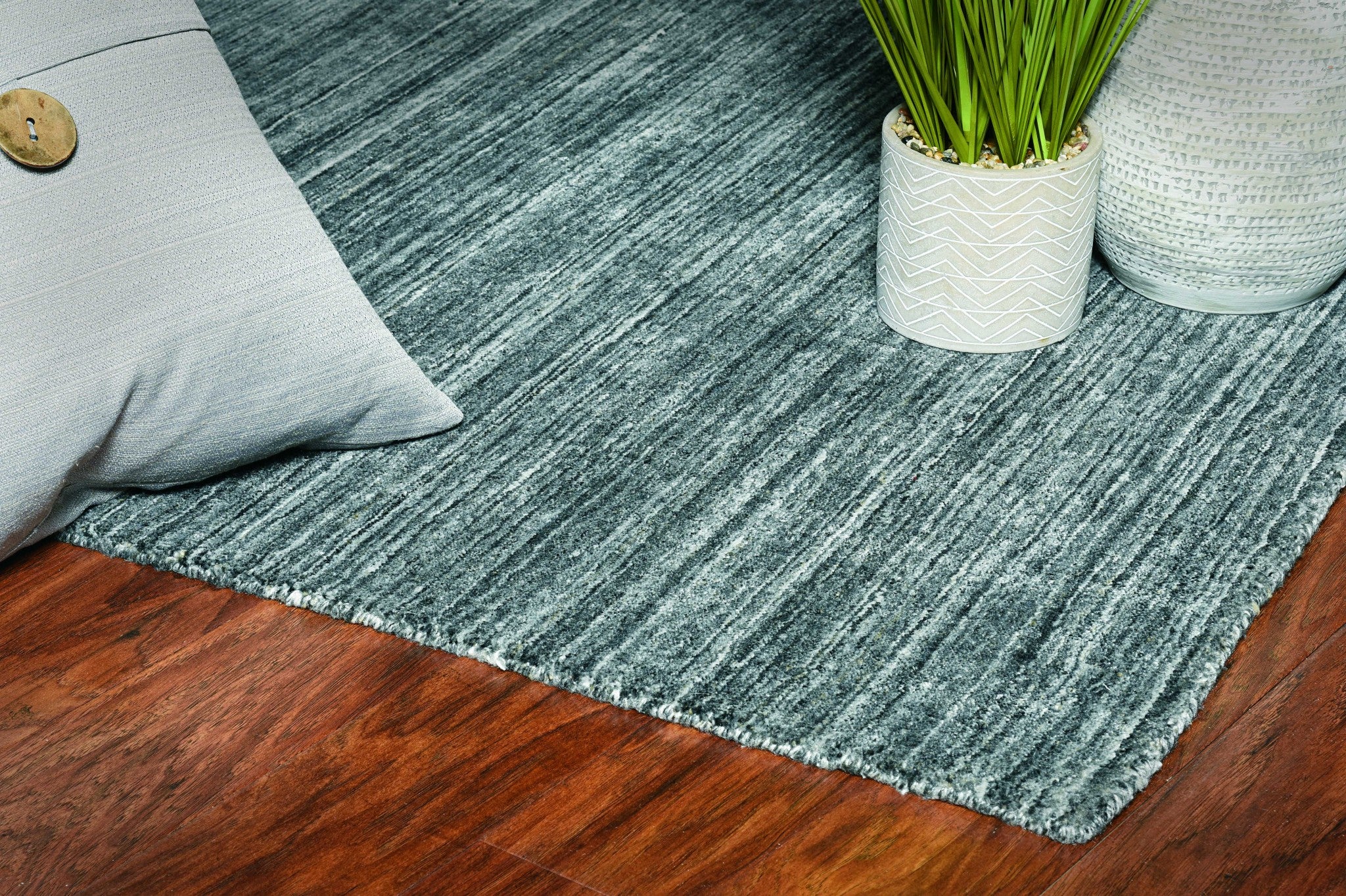 96 X 120 Charcoal Pet Yarn Rug