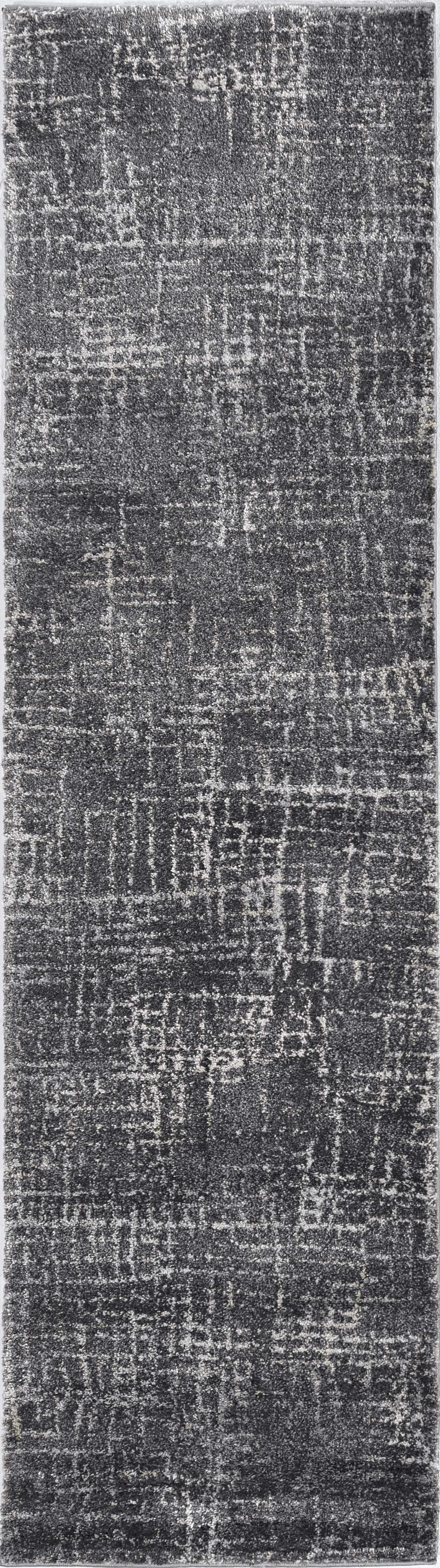 9'x13' Grey Machine Woven Scratch Indoor Area Rug