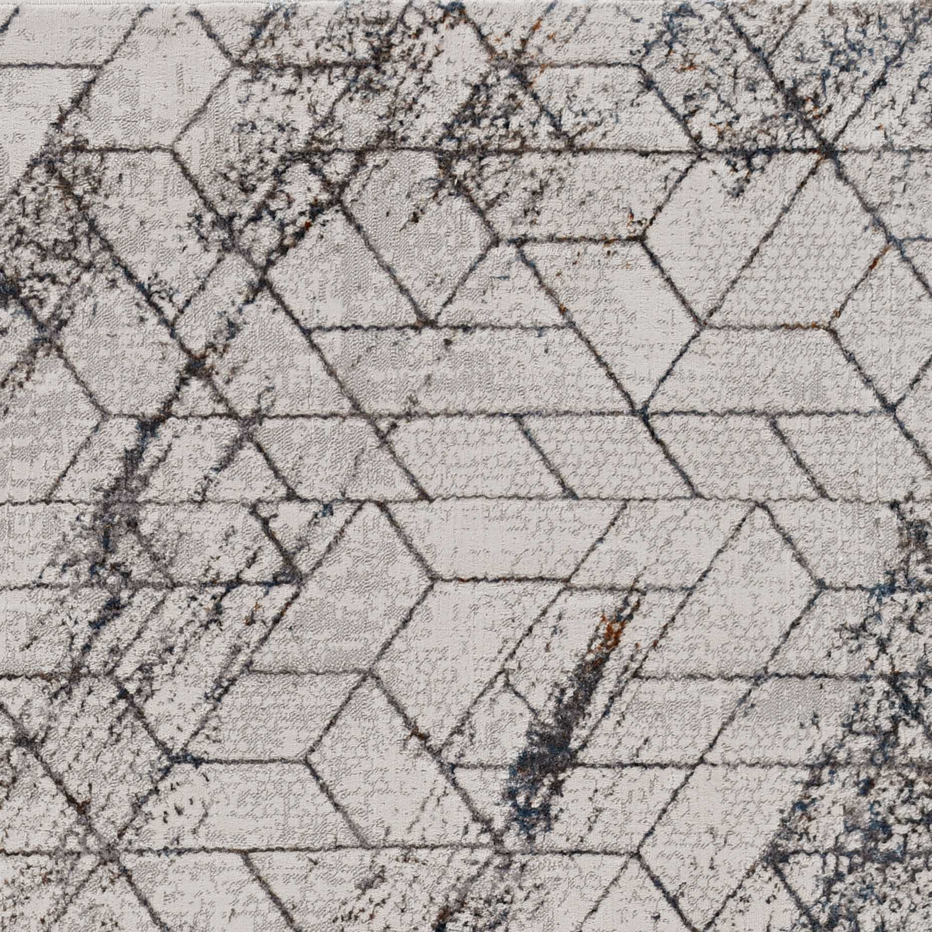 5' x 8' Ivory Geometric Pattern Indoor Area Rug Default Title