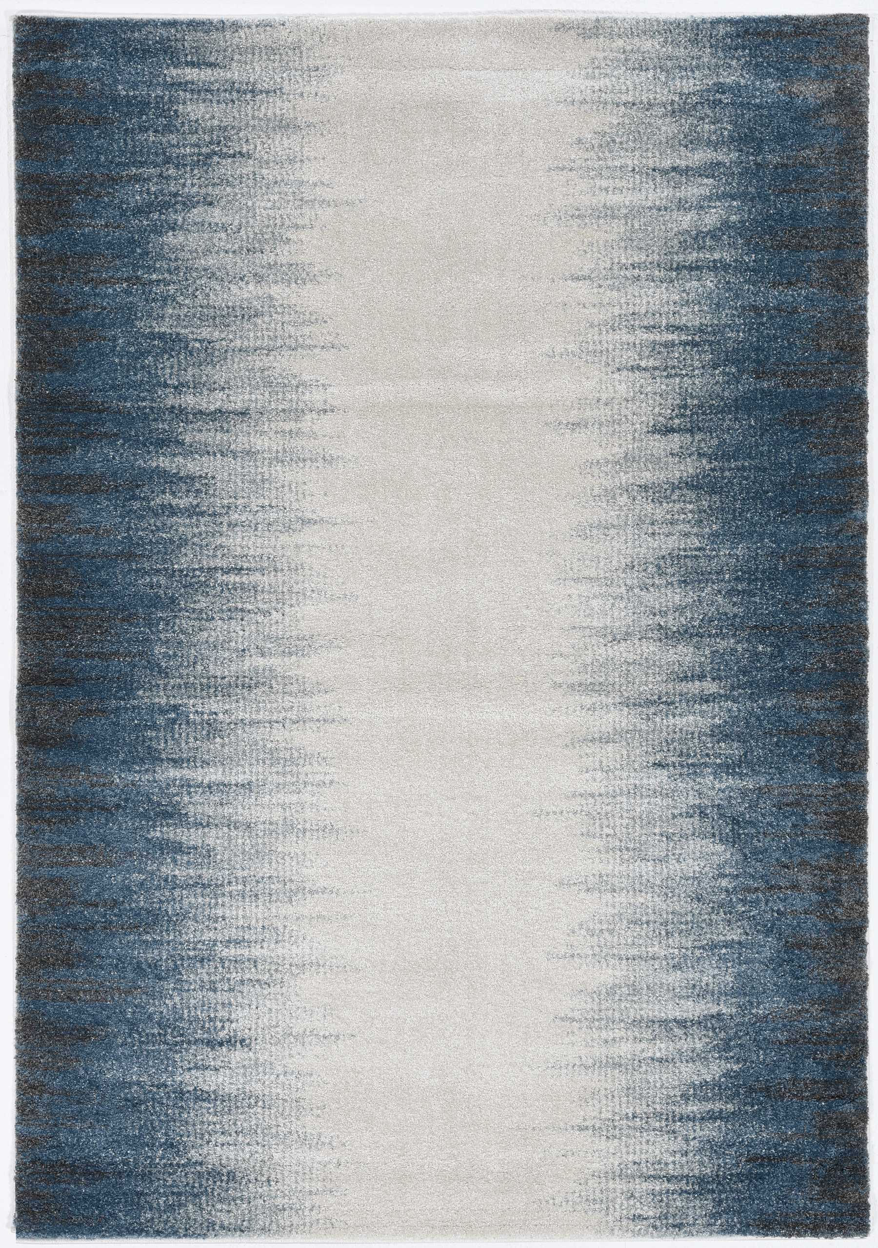 3' x 5'  Ivory Blue Gradient Area Rug