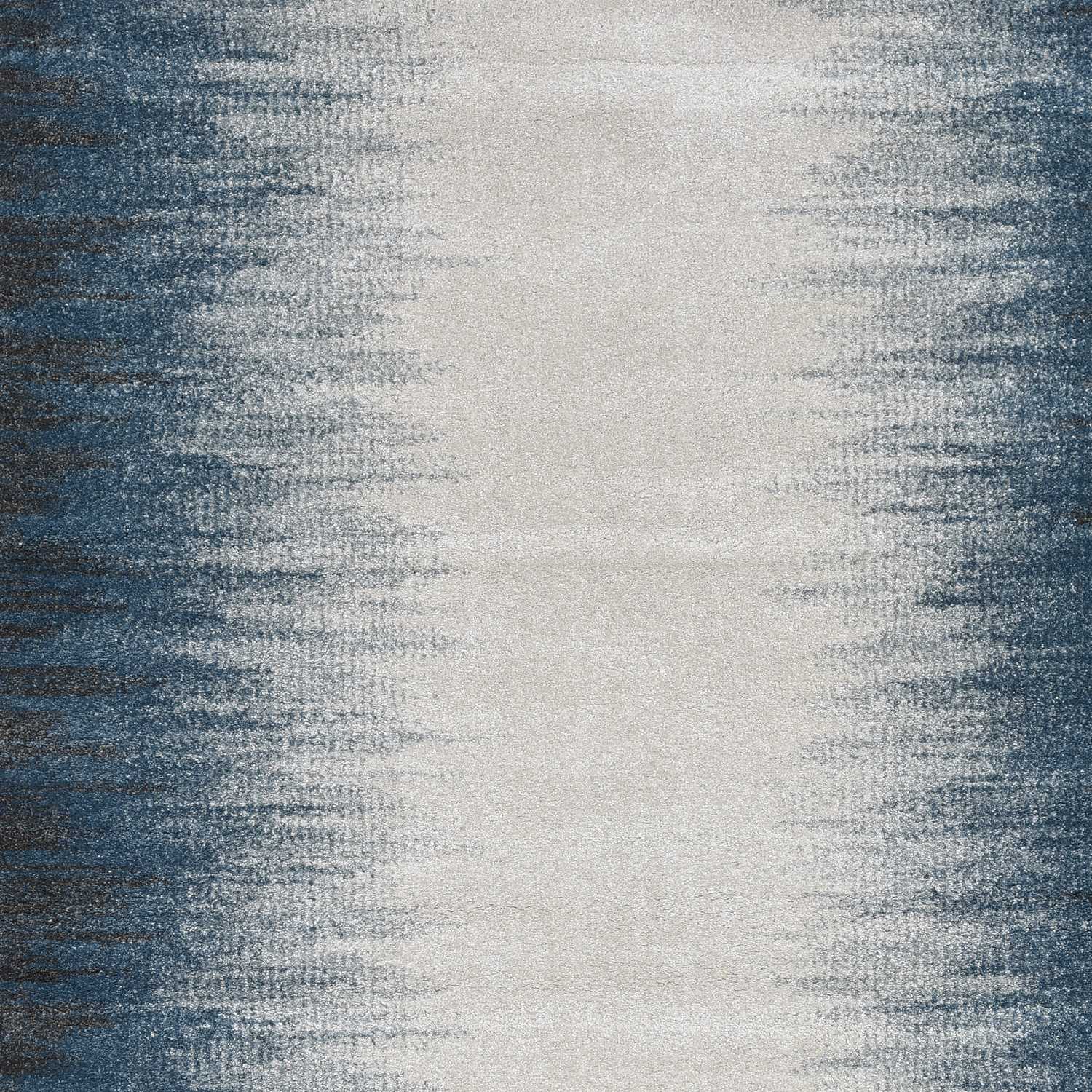 3' x 5'  Ivory Blue Gradient Area Rug