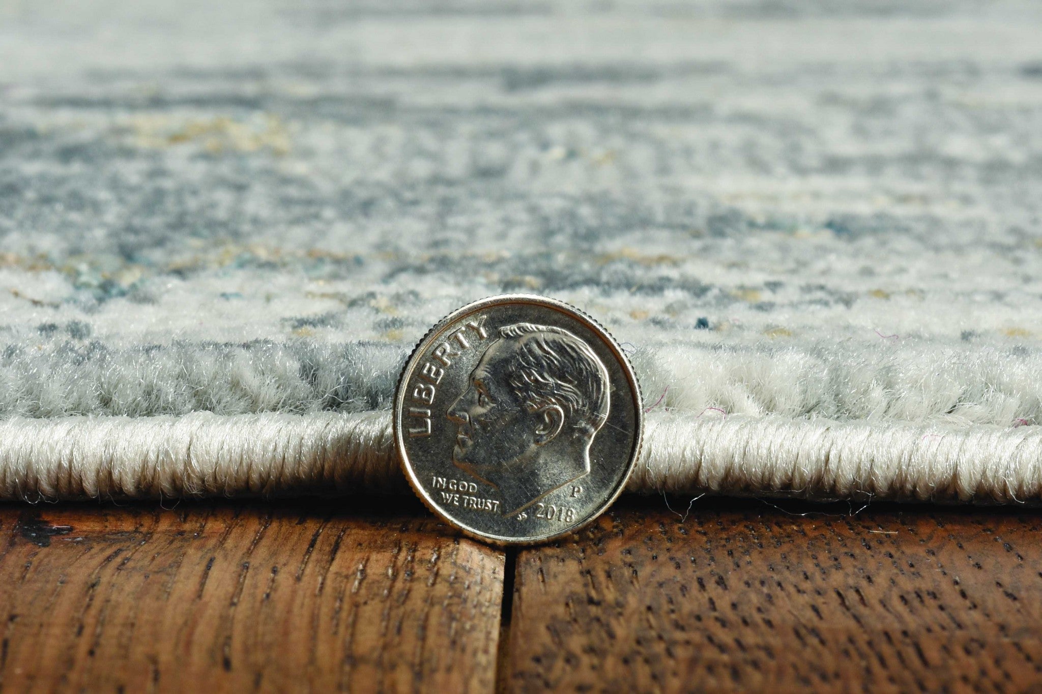10'x13' Grey Machine Woven Abstract Smudge Indoor Area Rug