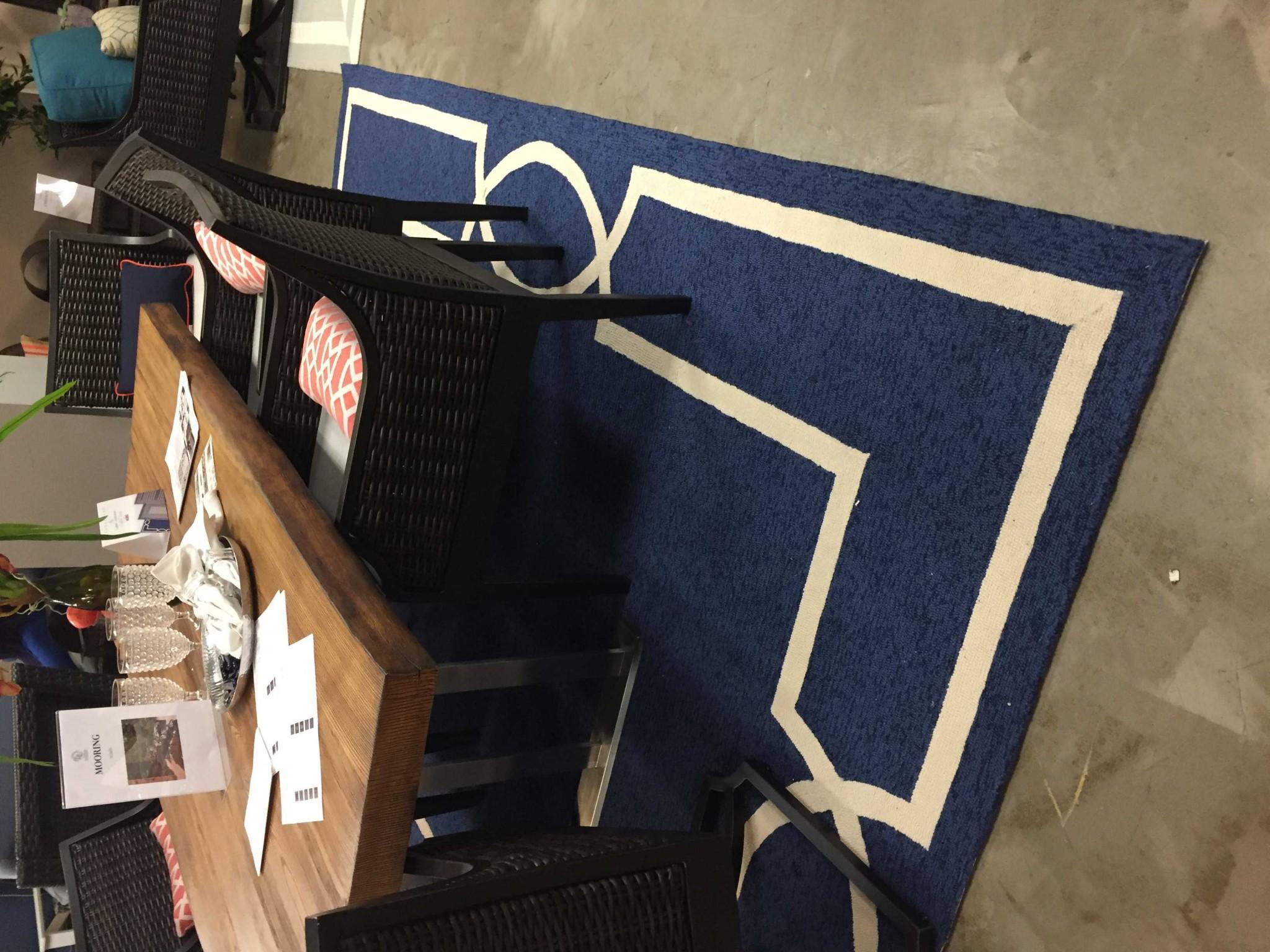 3' x 5' Ocean Coastal Bordered Area Rug Default Title