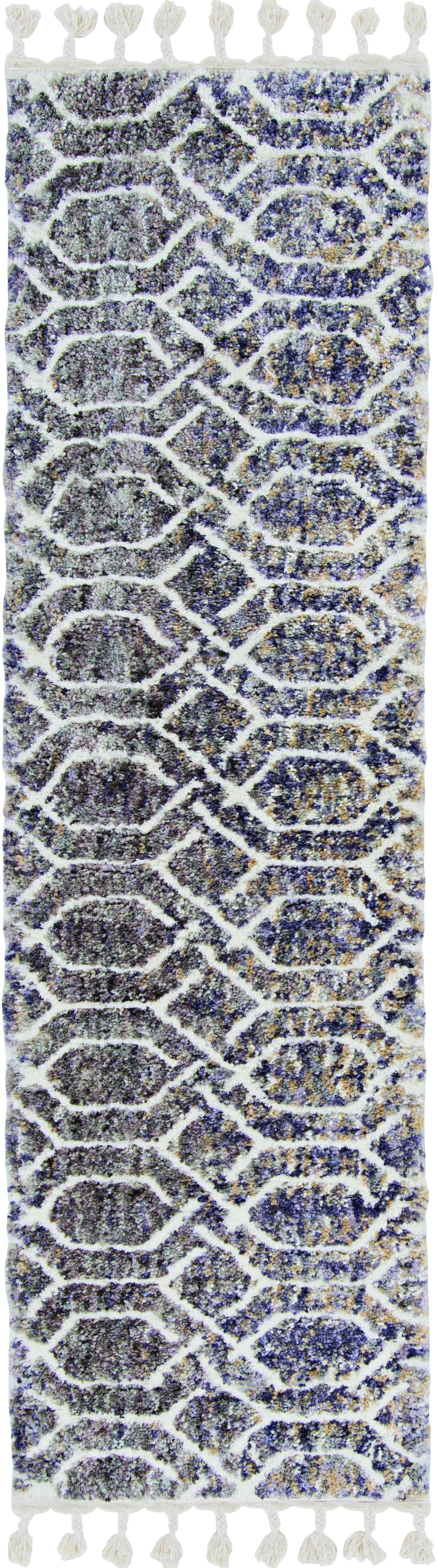 8'x10' Silver Ivory Hand Tufted Vermicular Indoor Area Rug