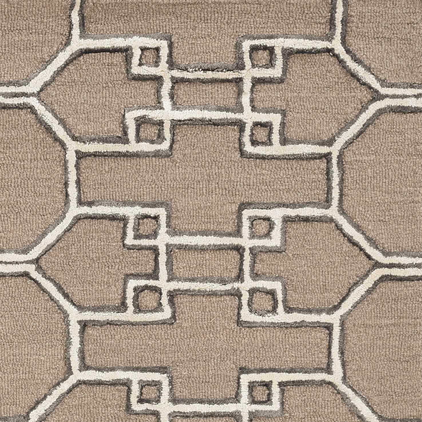 144 X 180 Mocha Wool or Viscose Rug