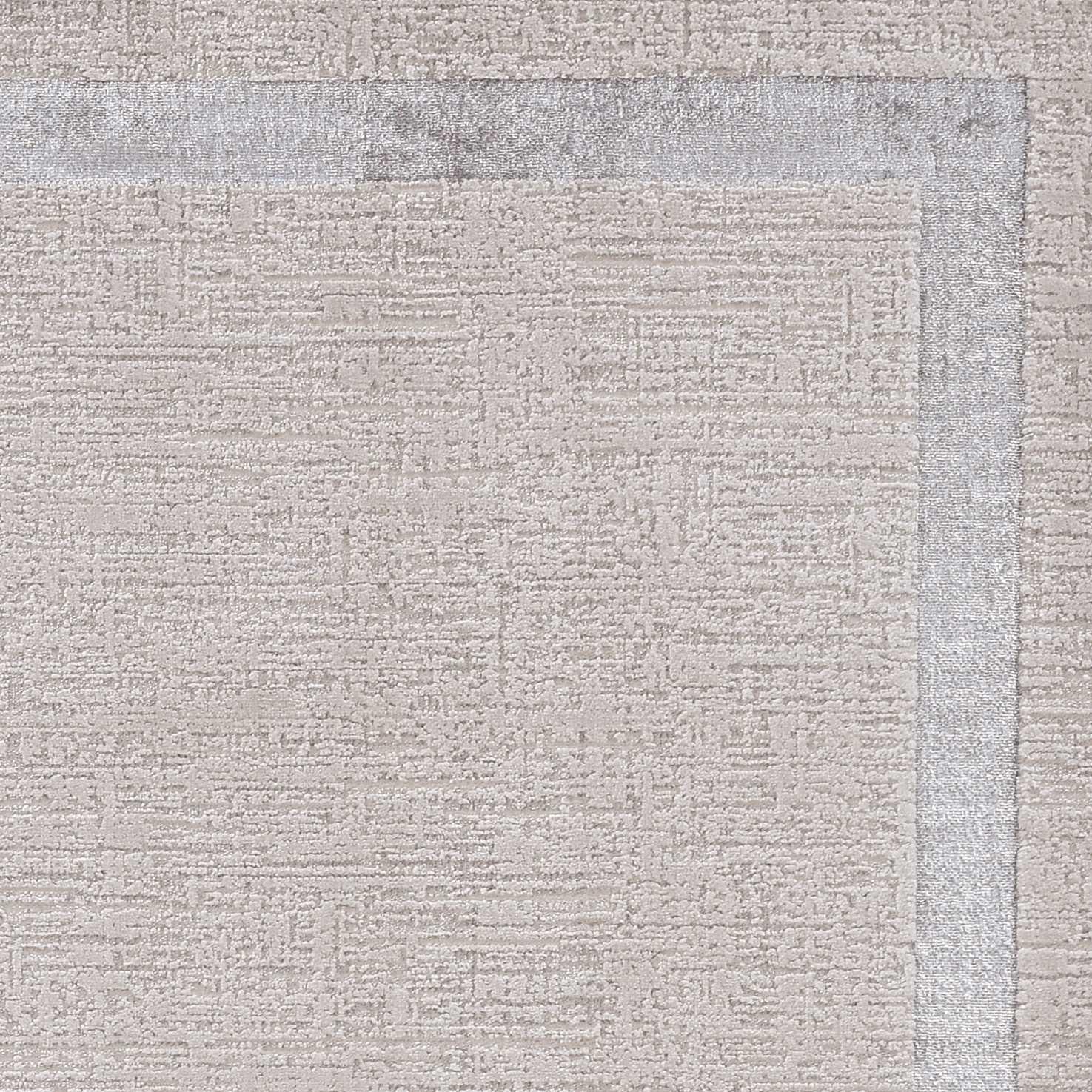 5'x8' Ivory Silver Machine Woven Bordered Indoor Area Rug Default Title