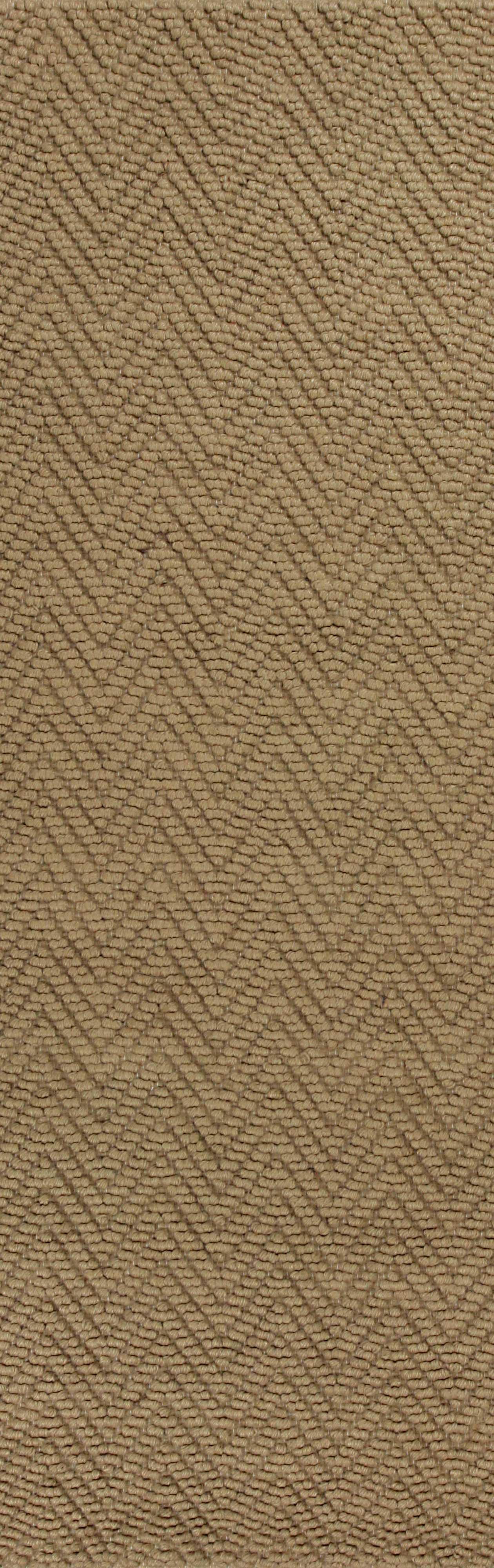 8' Natural Beige Hand Woven Herringbone Jute Indoor Runner Rug Default Title