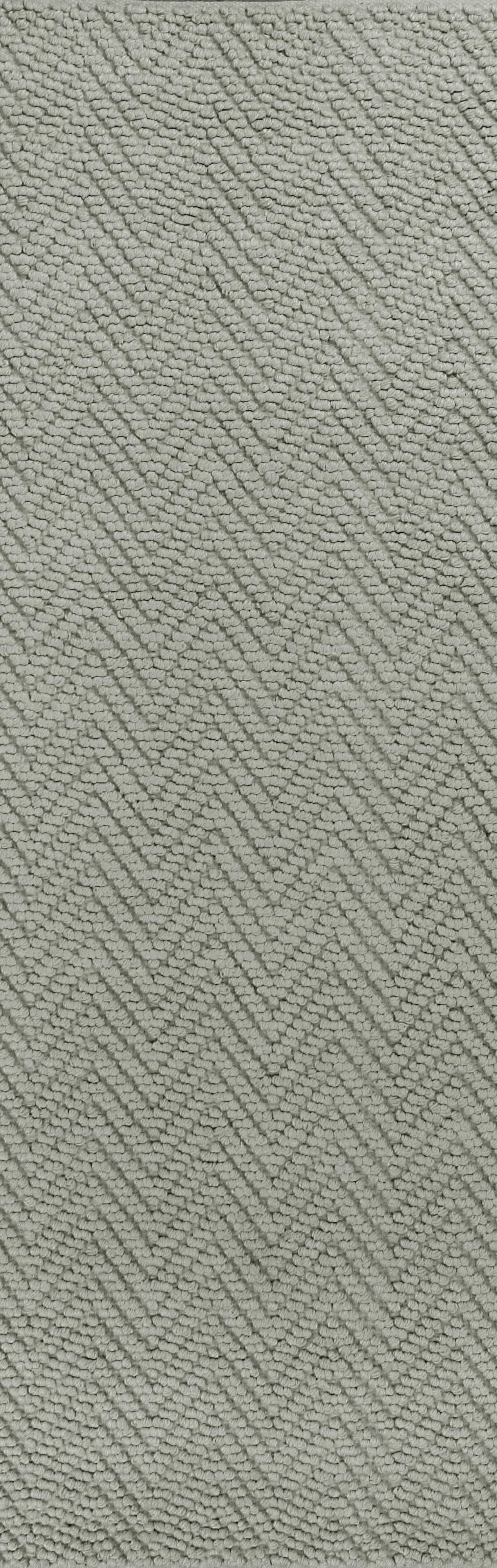 2'x4' Grey Heather Hand Woven Herringbone Jute Indoor Accent Rug