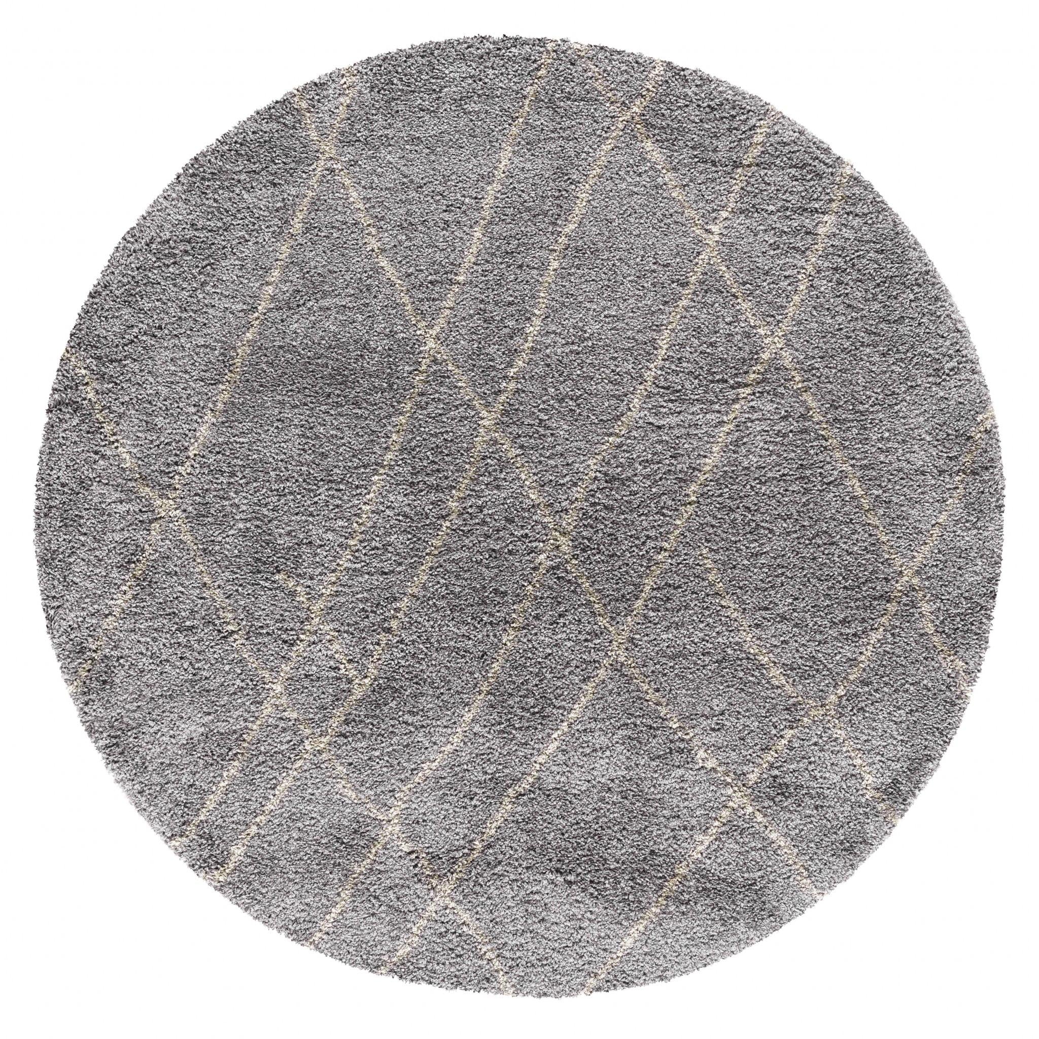 94 X 126 Slate Polypropylene Rug