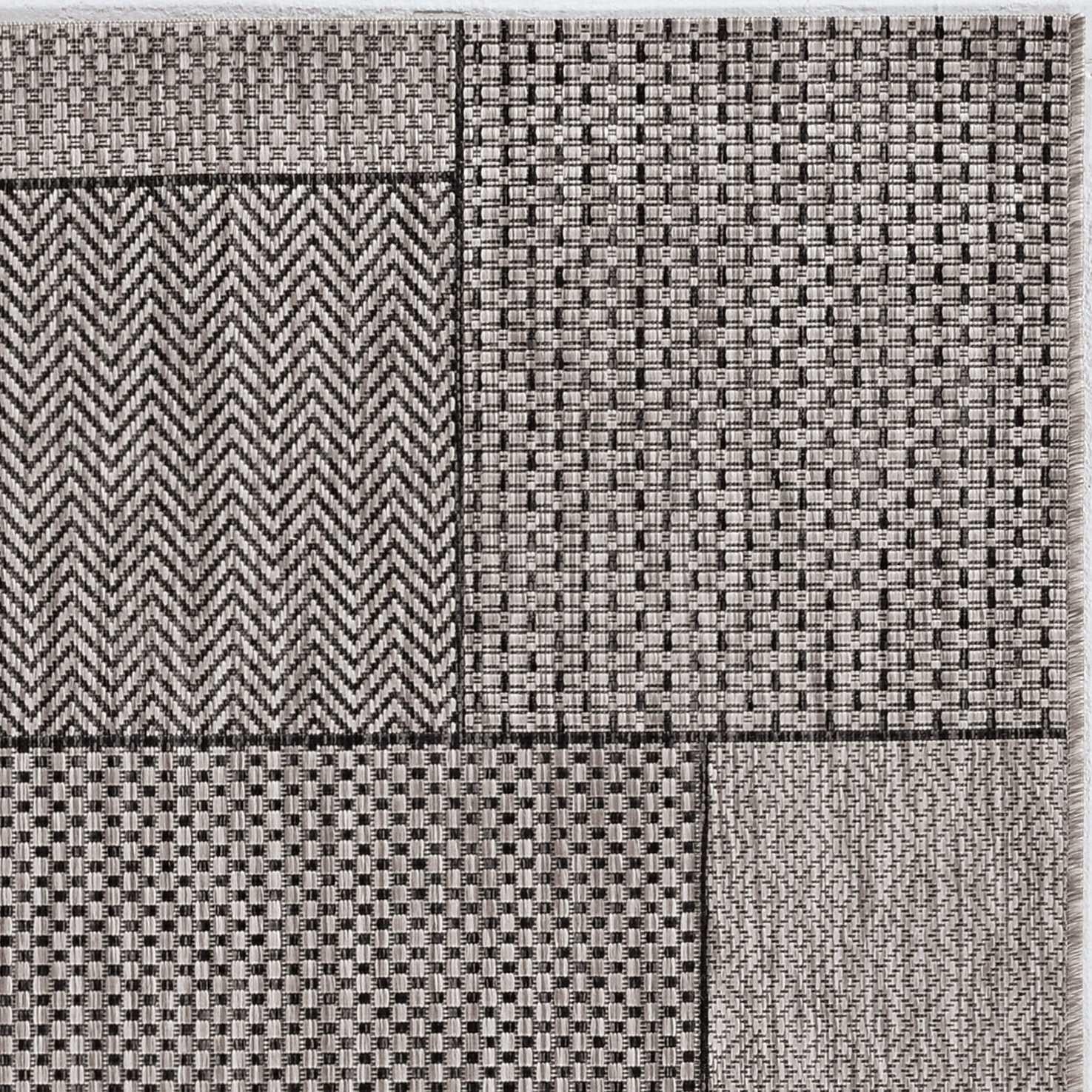 5' x 8' Grey Geometric Patterns Area Rug Default Title