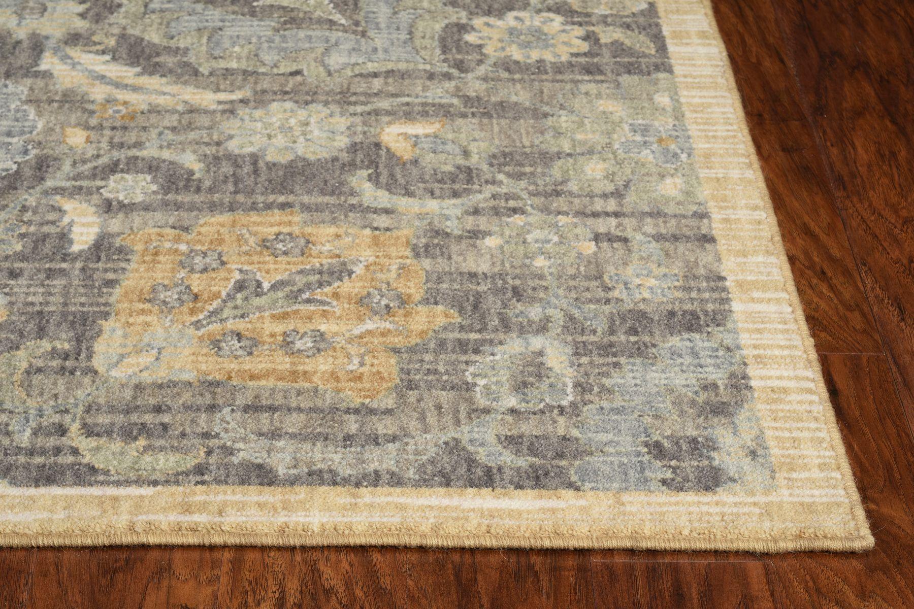 8' Taupe Machine Woven Vintage Traditional Indoor Runner Rug Default Title