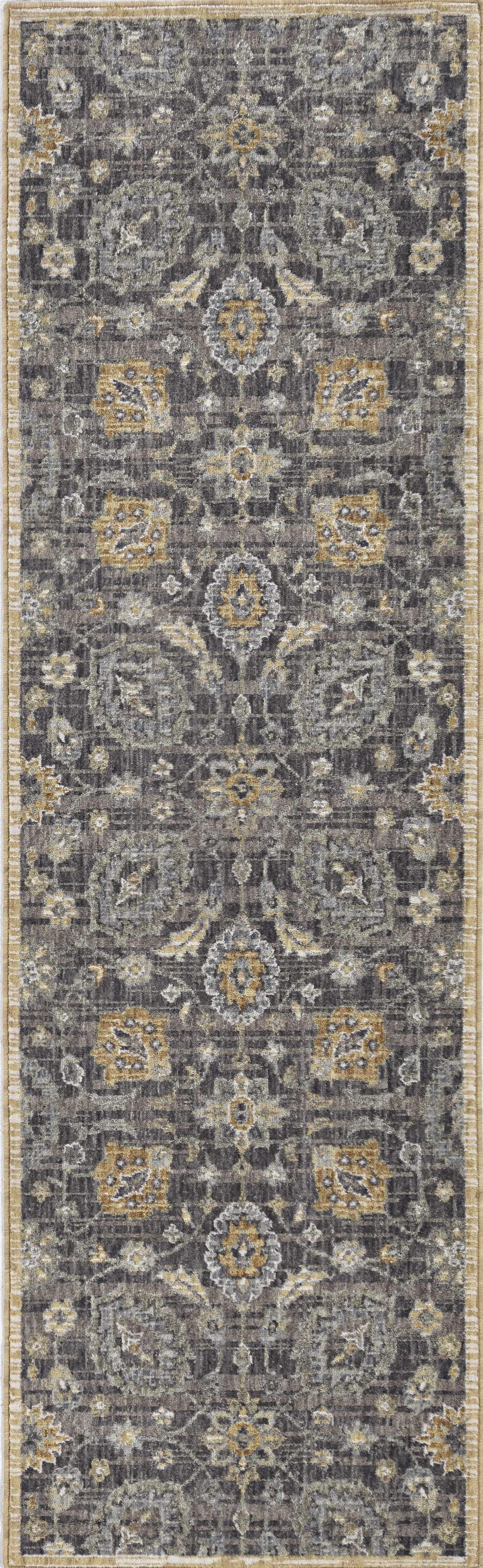 5'x8' Taupe Machine Woven Traditional Indoor Area Rug Default Title