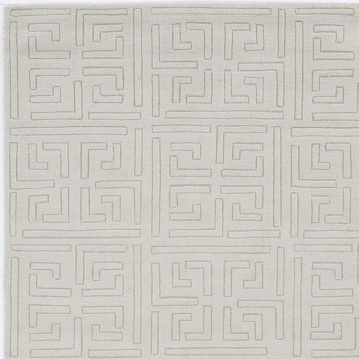 8'x10' Beige Machine Woven Bordered Floral Indoor Area Rug