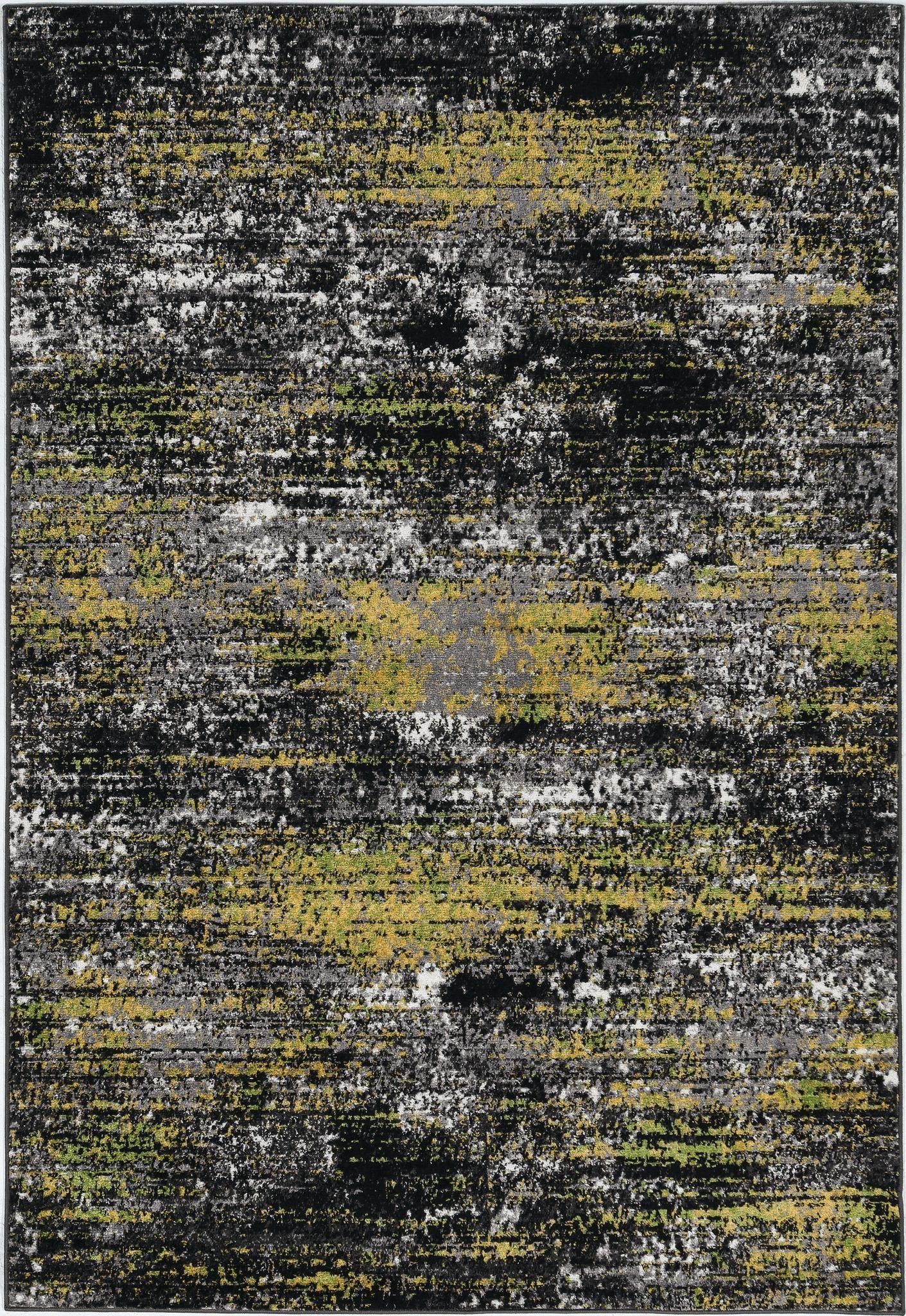 8'x11' Grey Machine Woven Abstract Industrial Style Indoor Area Rug Default Title