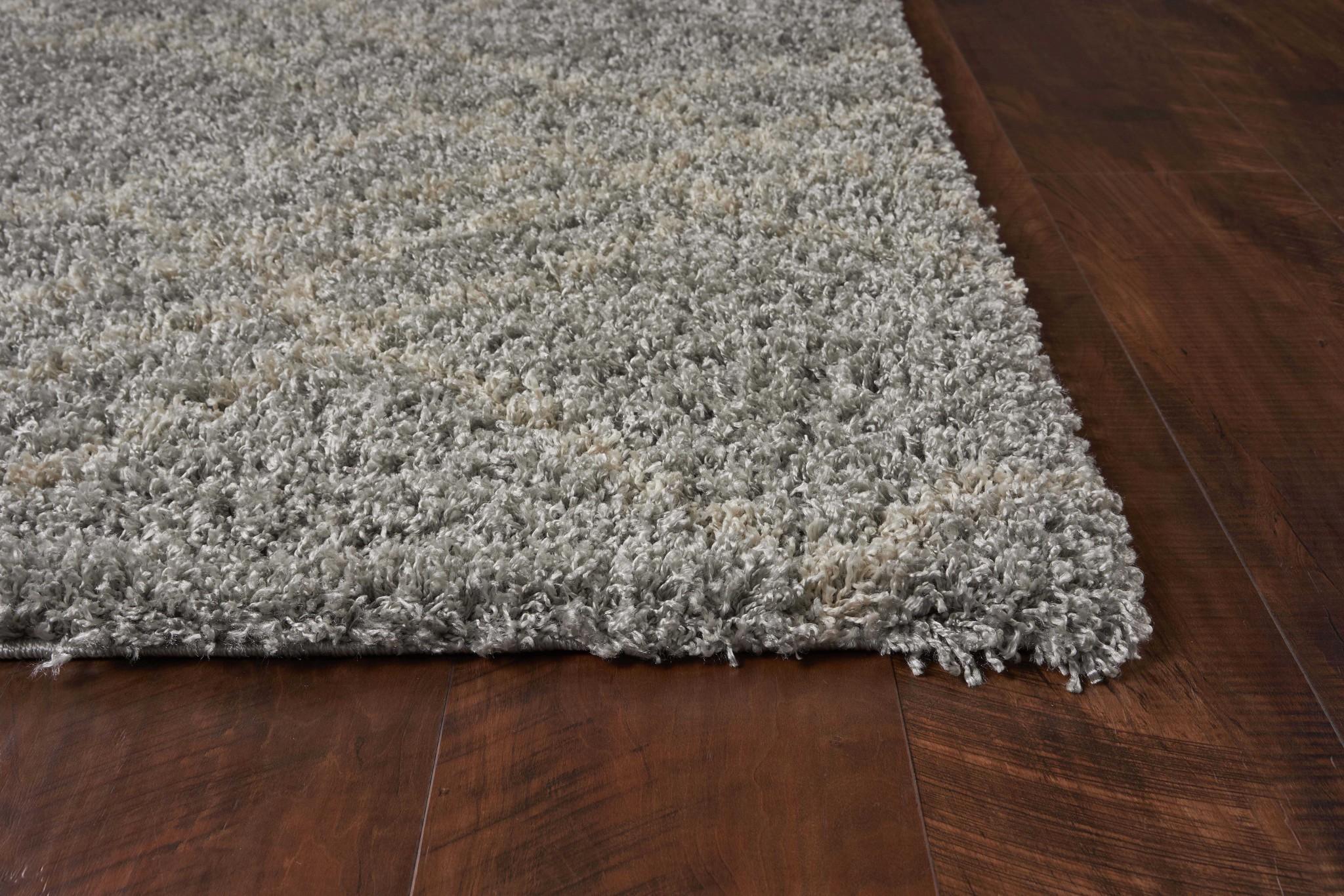 90 X 90 Ivory  Polyester Rug