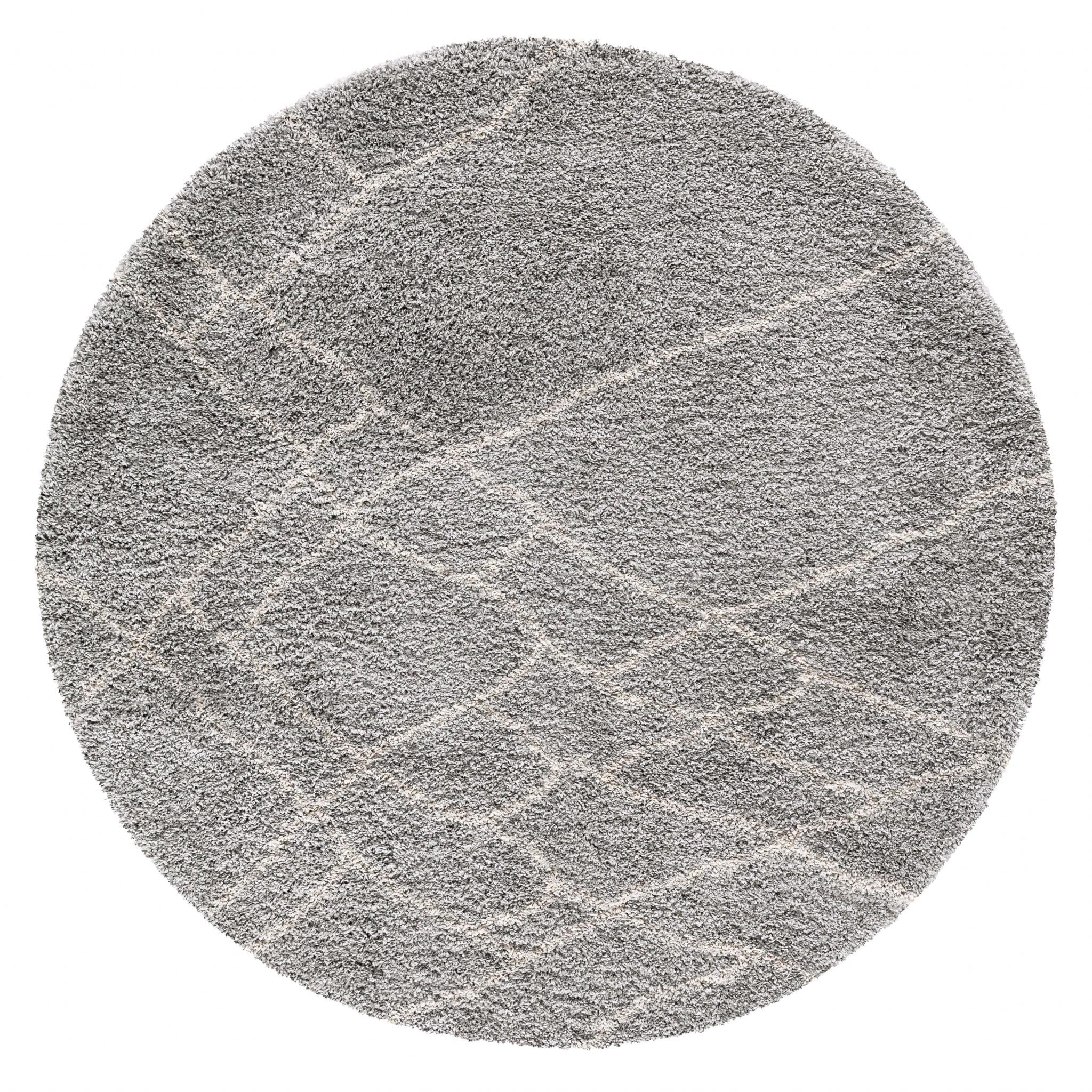 90 X 90 Ivory  Polyester Rug