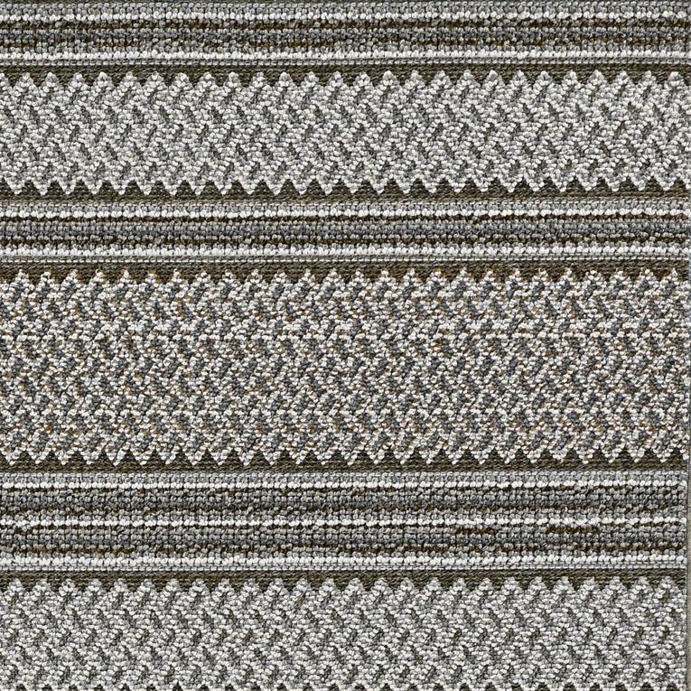 8' x 11' Grey Geometric Horizons Indoor Area Rug