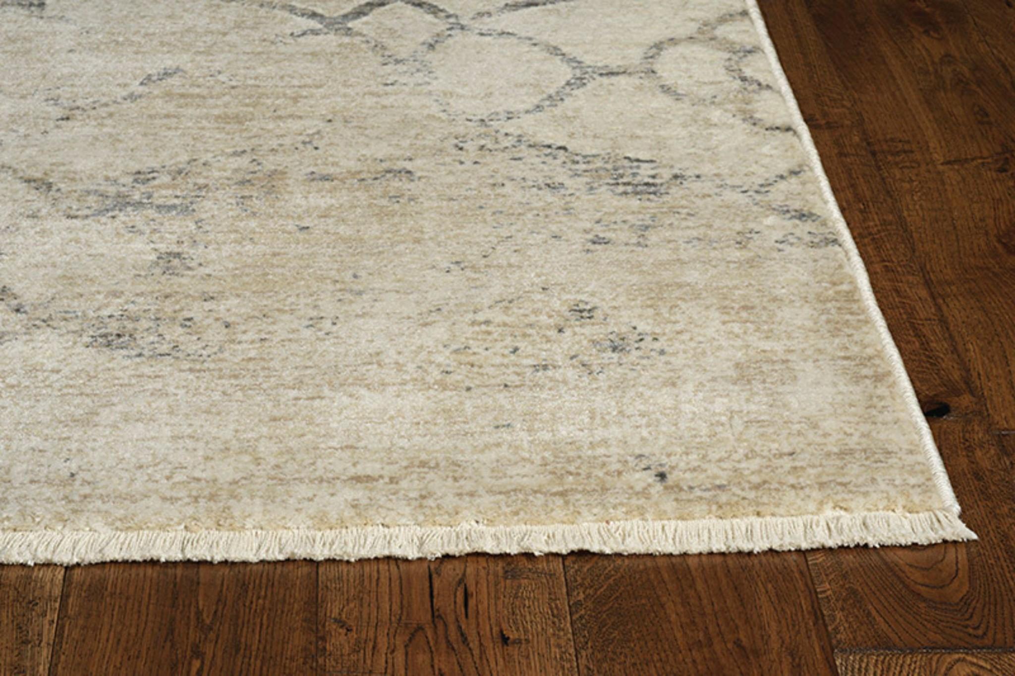 4' x 6' Ivory Faded Vintage Area Rug Default Title