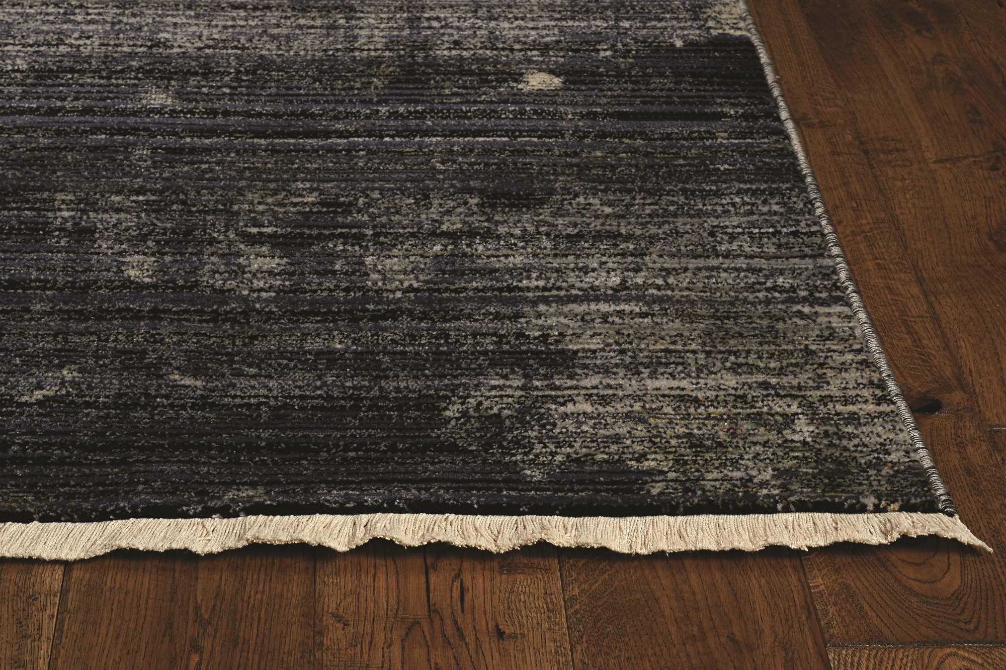 8' Blue Machine Woven Vintage Traditional Indoor Runner Rug Default Title