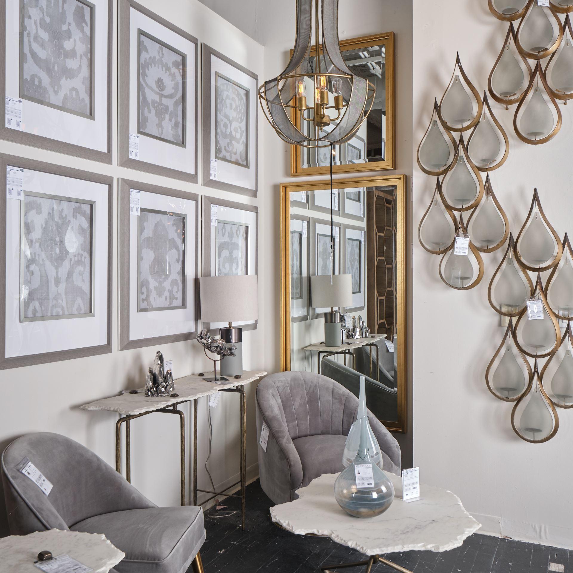 Irregular White Marble Top and Gold Metal Base Coffee Table