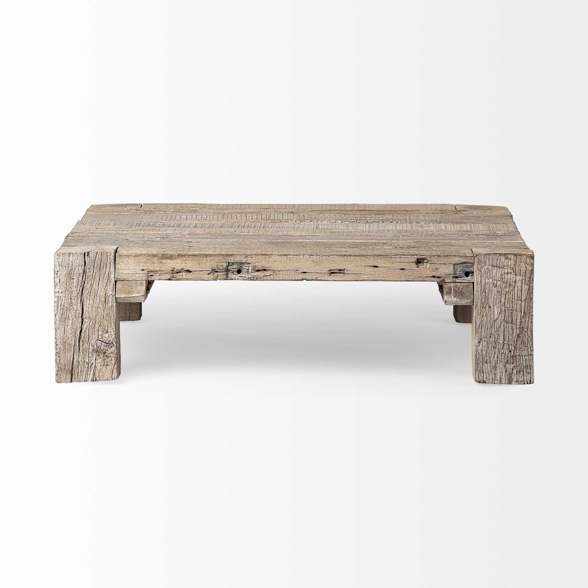 Square Reclaimed Solid Wood Coffee Table